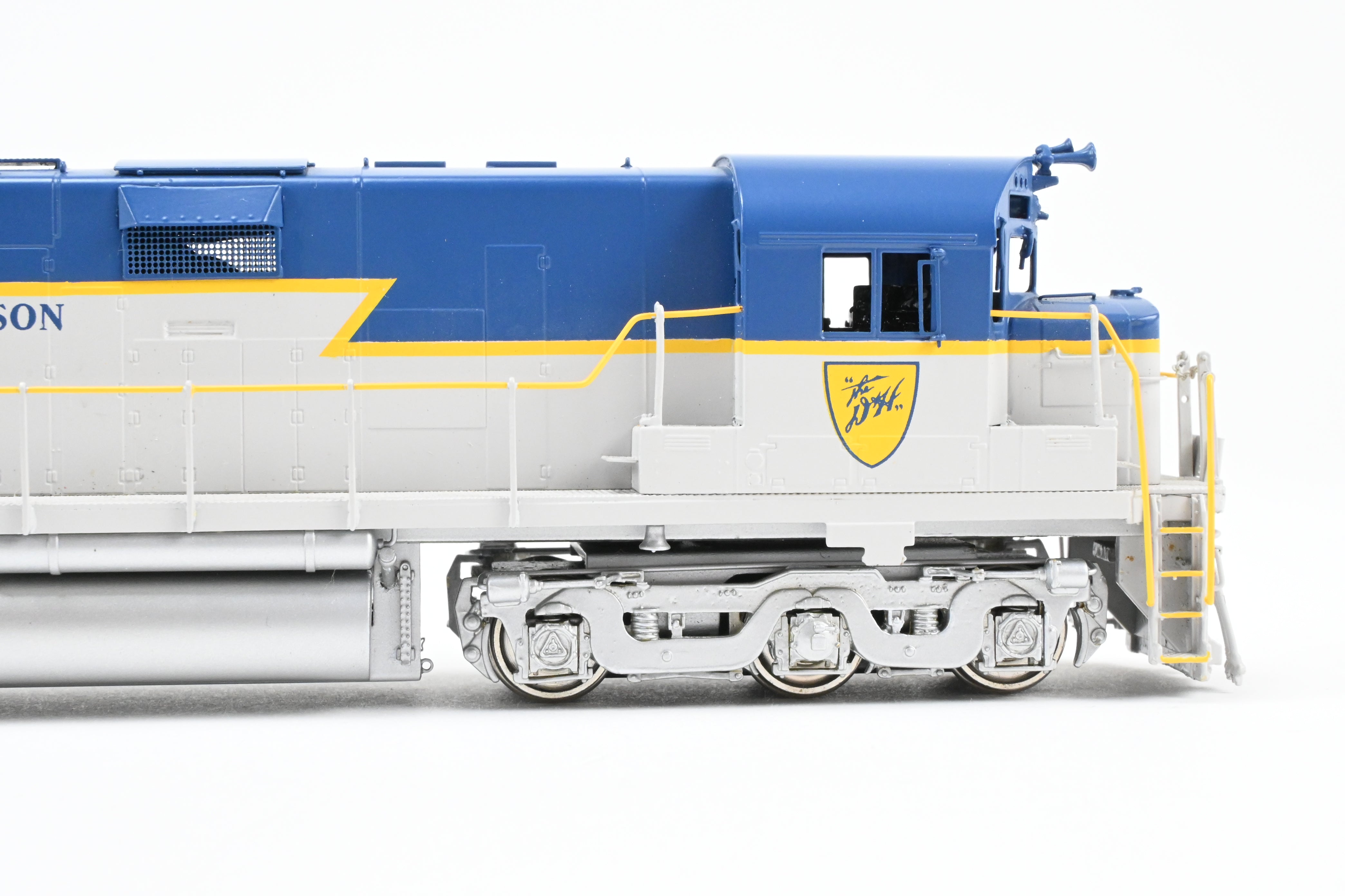HO Scale Brass Model of Delaware and Hudson C - 628 FP Locomotive in Blue/Grey Scheme by HO Brass Oriental Limited and Challenger Imports