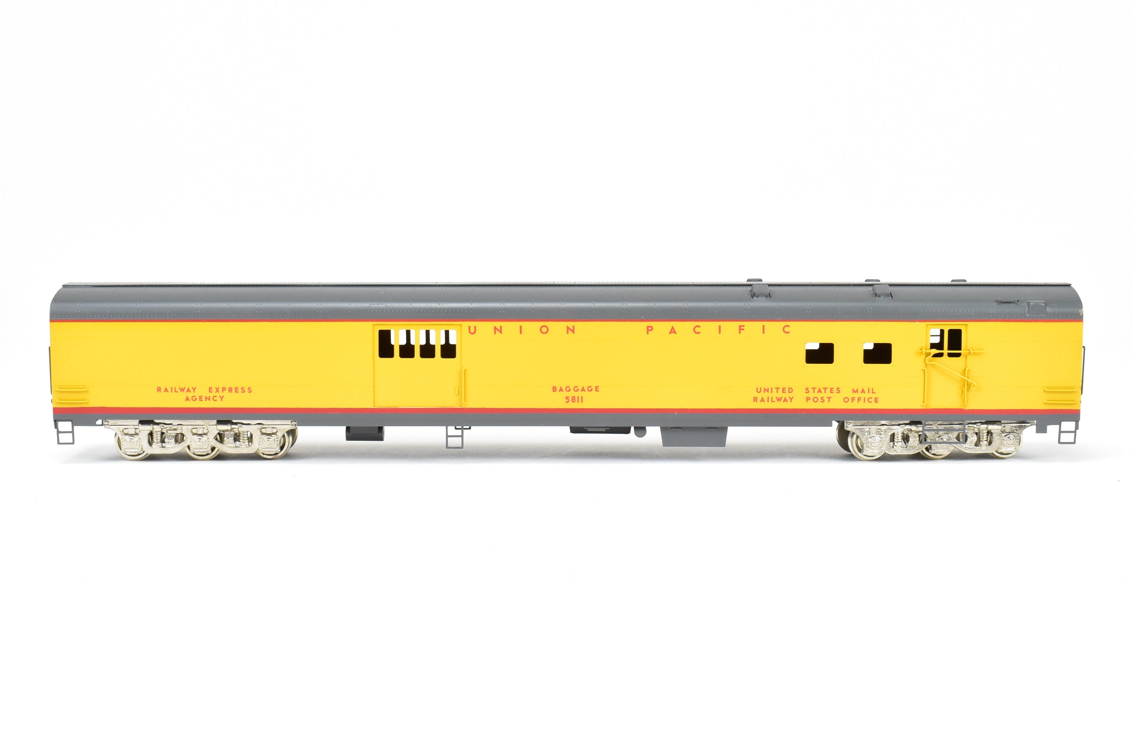 High - Quality HO Scale Brass Baggage RPO CP Model of Union Pacific ACF 1949 #5811 by S. Soho & Co.