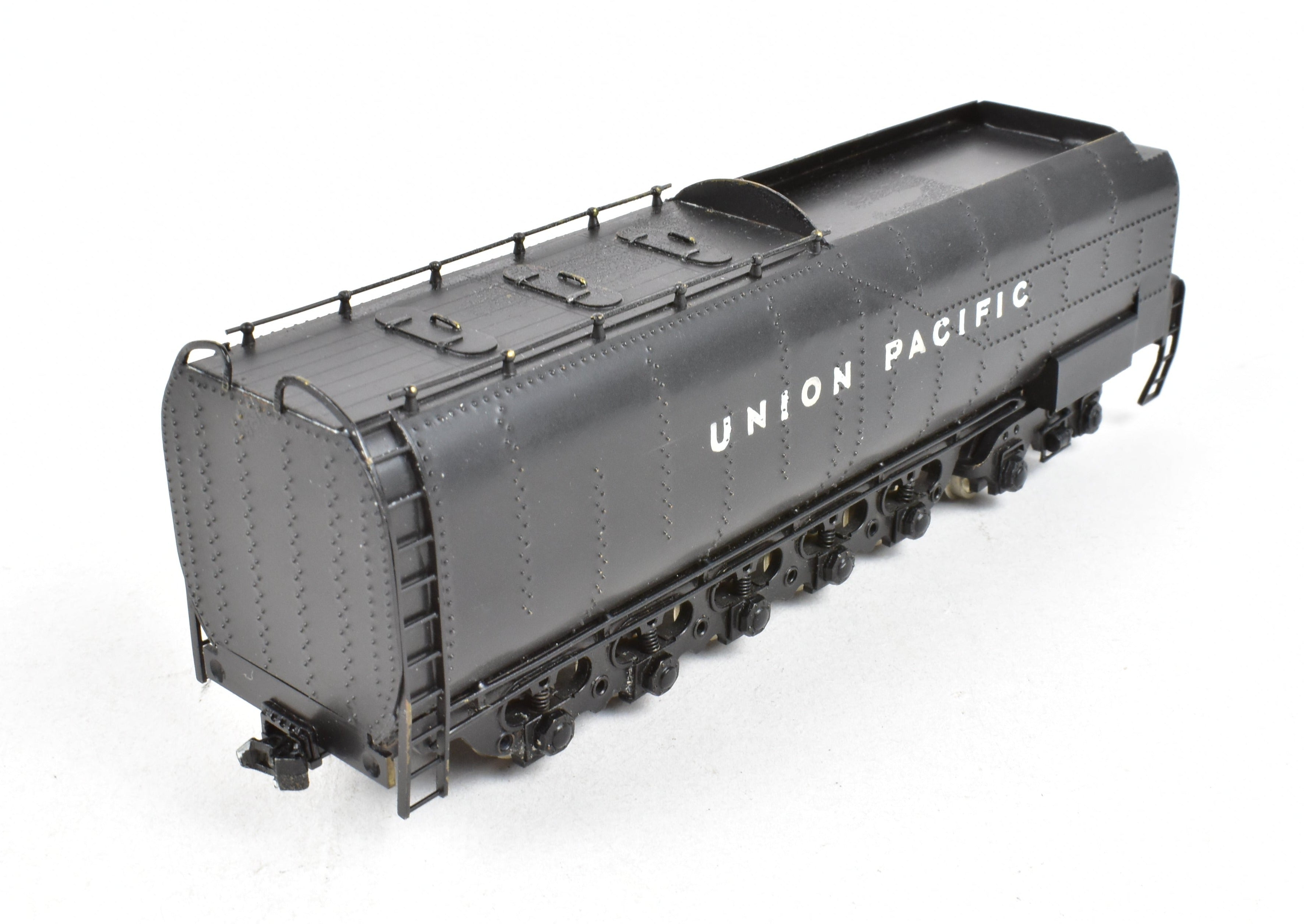 Handmade HO Scale Brass Pacific Fast Mail Model Train - Union Pacific 4-8-4 FEF-2, Painted Black, Mid-1950s, One of Three Limited Edition