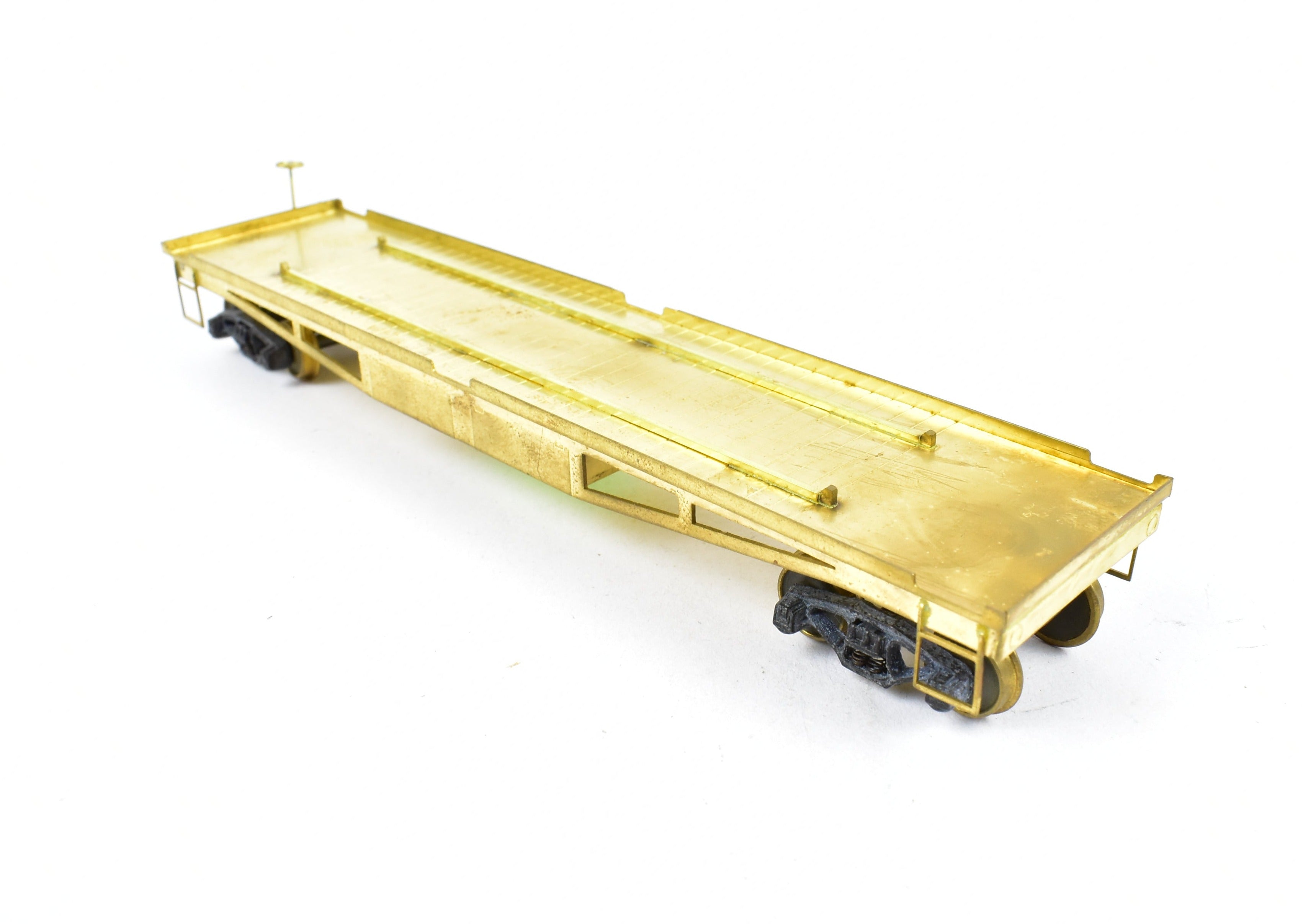 HO Scale Brass Lambert Various Roads Maintenance of Way (MOW) Flat Car with Wheel or Truck Support Function