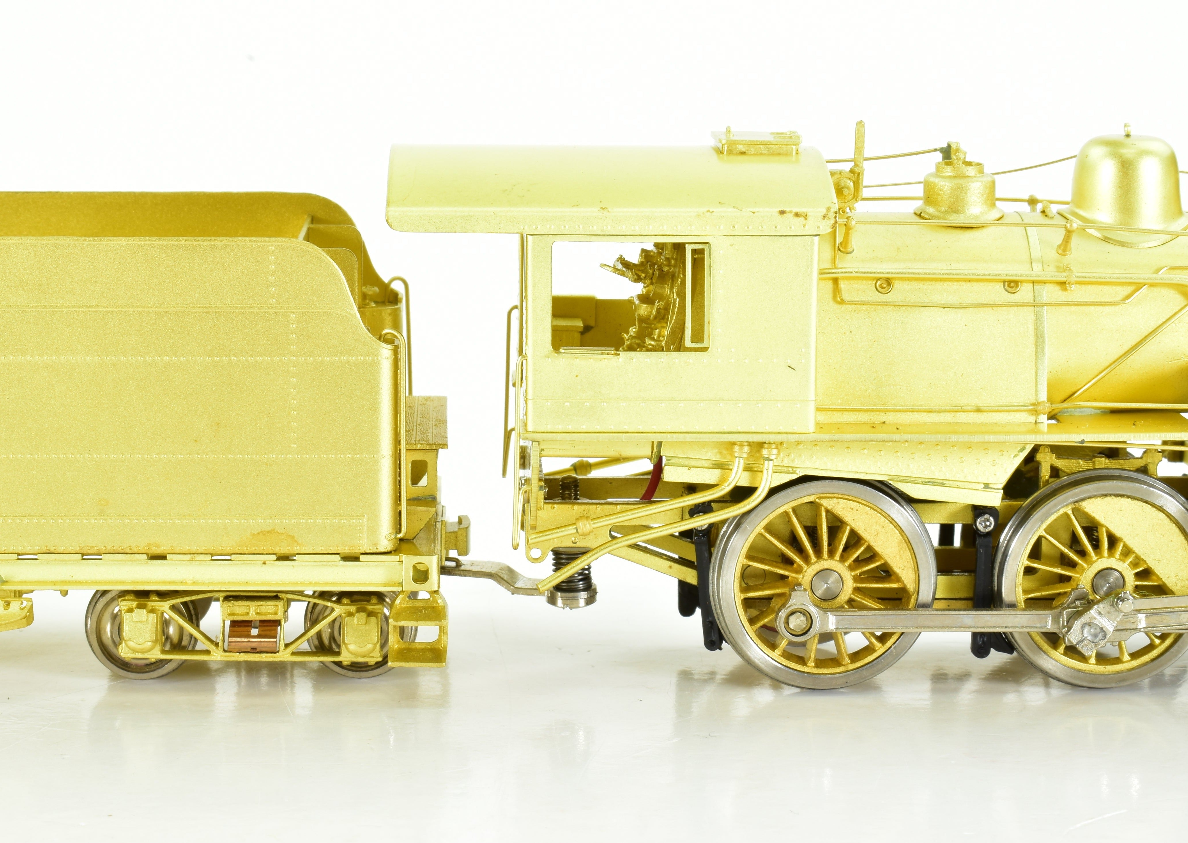 HO Scale Brass Nickel - Plated Steam Locomotive Model: New York Ontario & Western Class E 4 - 6 - 0 by Nickel Plate Products