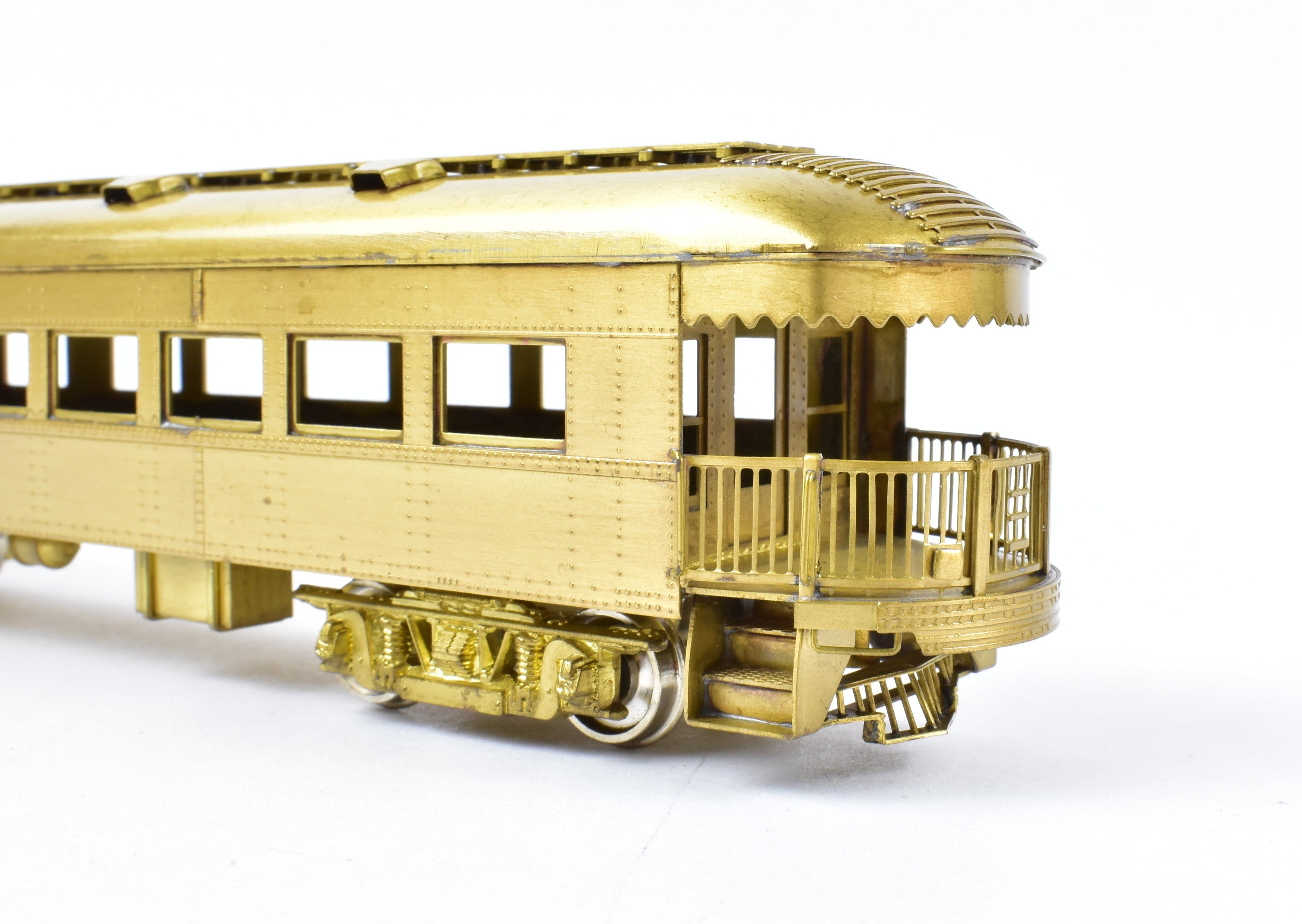 HO Scale Brass Model Midwest Trolley Museum CNS&M - North Shore Line No. 420 Parlor Observation Unpowered Trailer for Model Train Enthusiasts