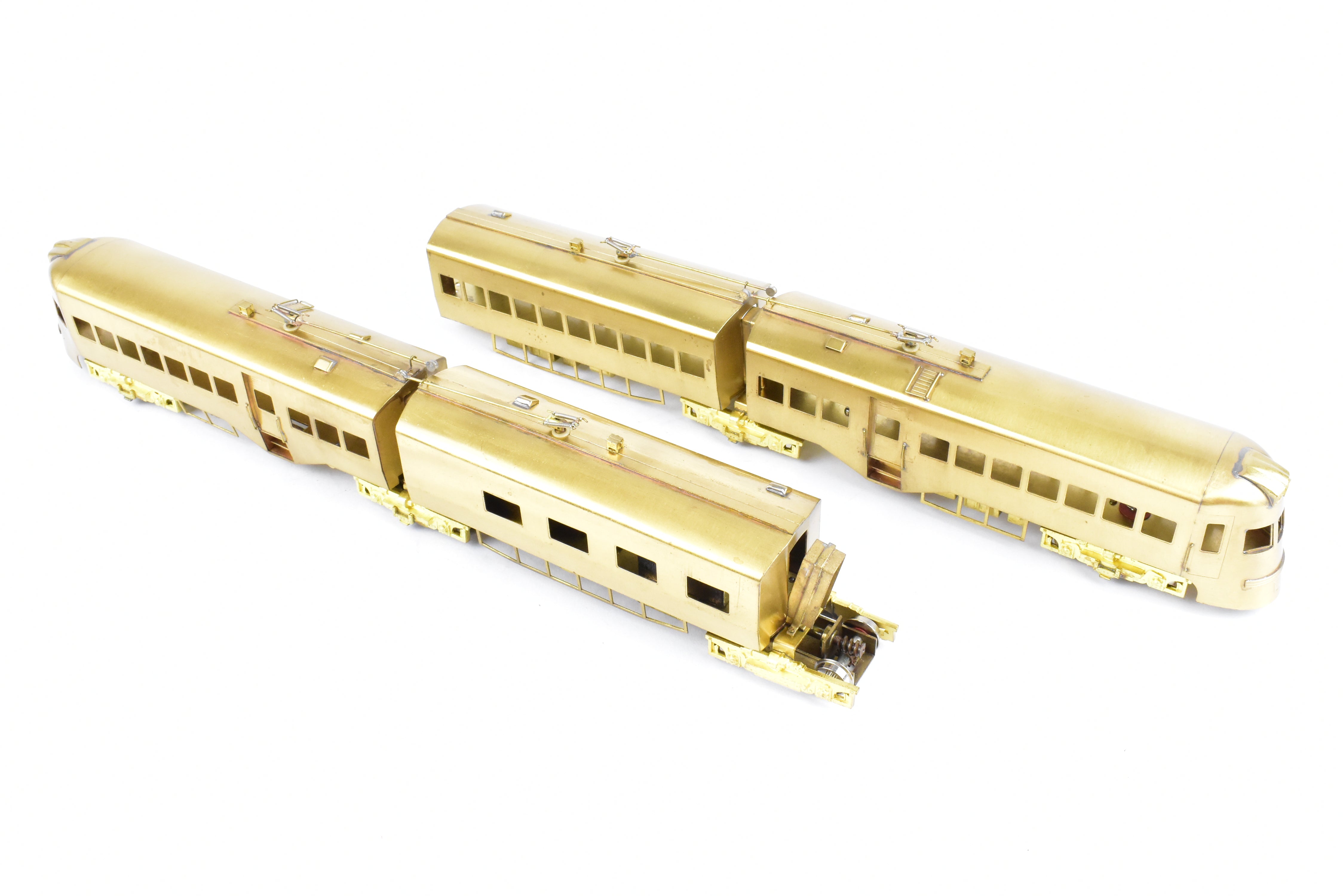 HO Scale Brass Nickel-Plated North Shore Line Electroliner 4-Car Set