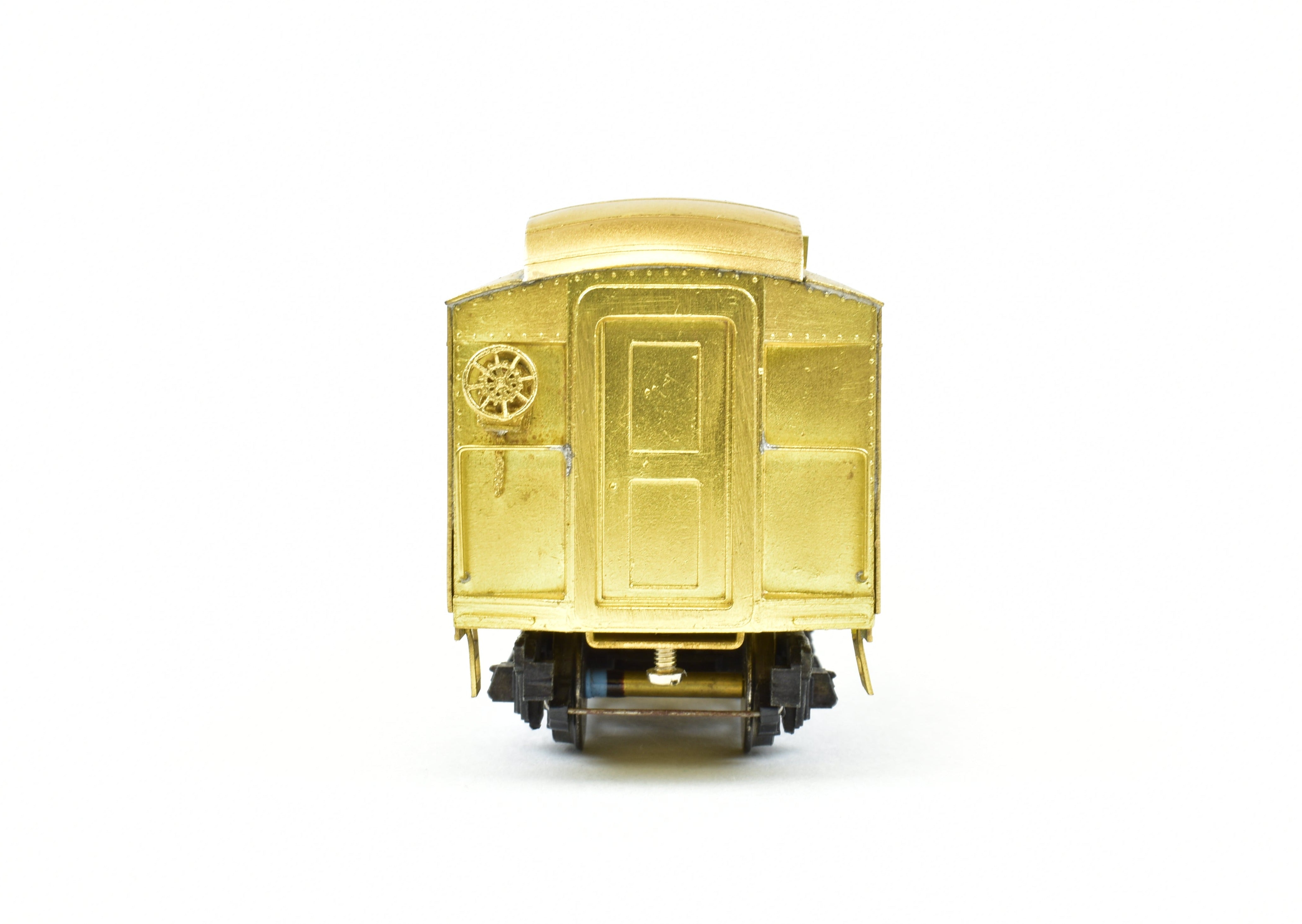 HO Scale Brass Lambert ATSF - Santa Fe Heavyweight Railway Post Office (RPO) Car Equipped with Central Valley Trucks for Model Trains