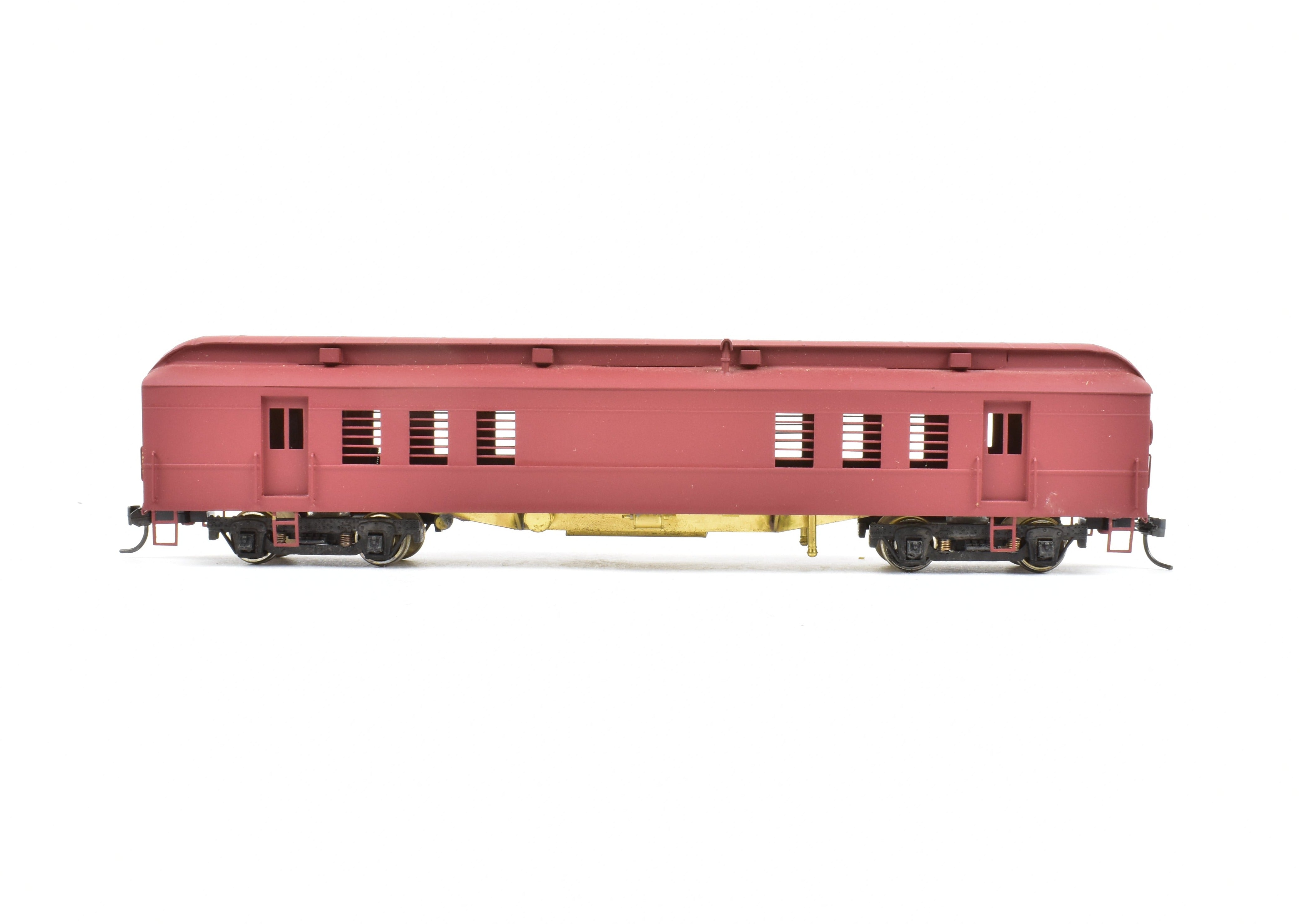 HO Scale Brass Lambert 60-foot Heavyweight RPO with Central Valley Metal Wheel Trucks