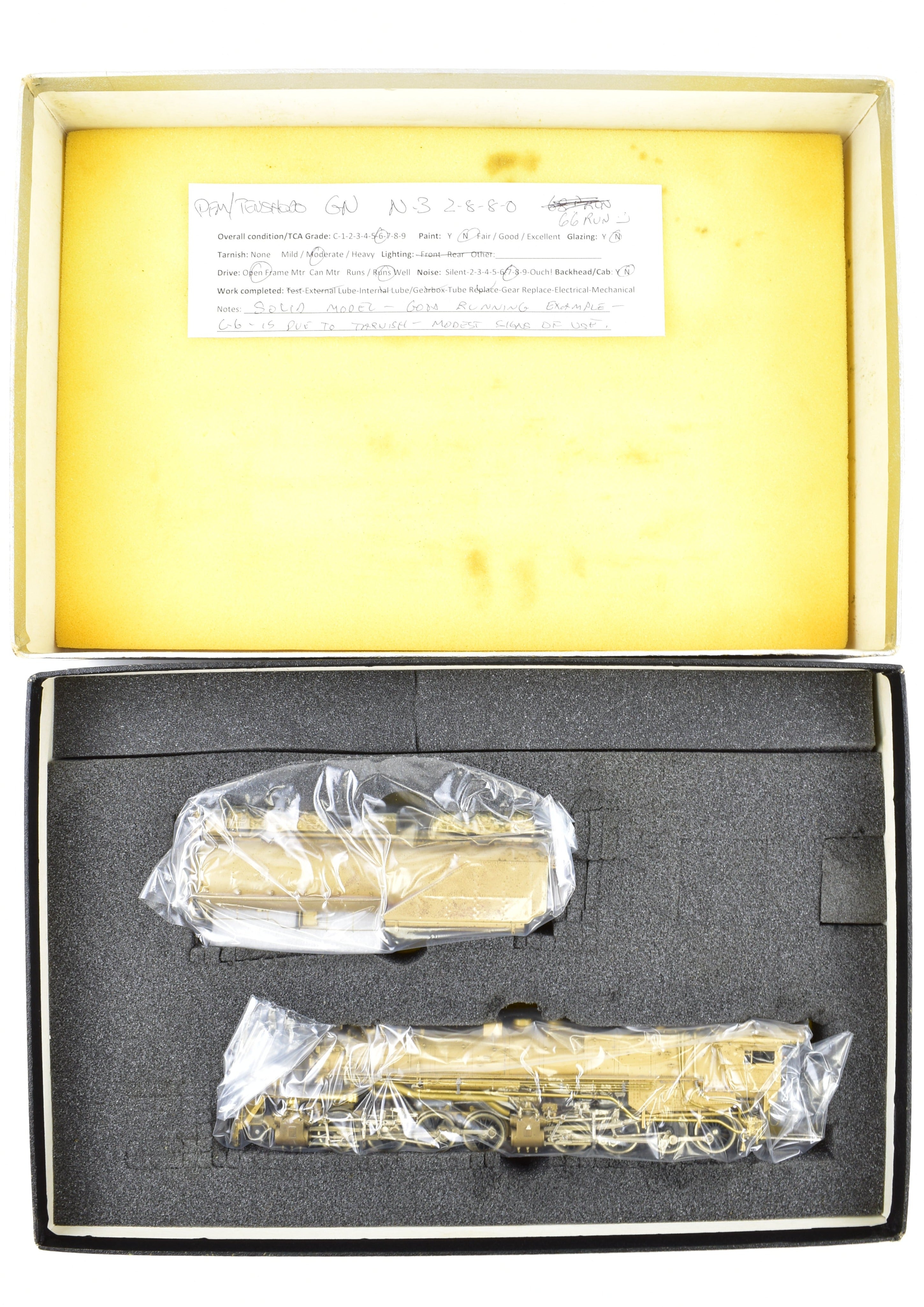 1967 HO Brass Tenshodo Great Northern 2-8-8-0 Class N-3 Model