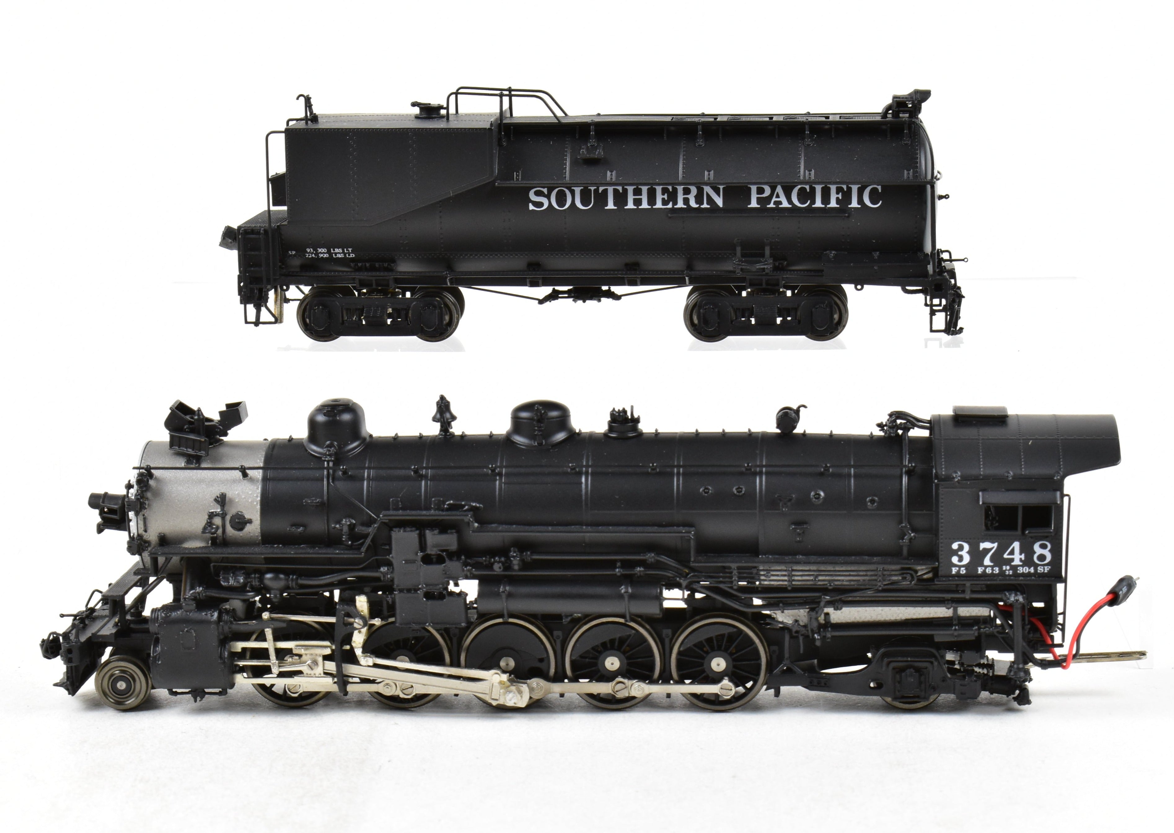 HO Scale Brass Sunset Models Southern Pacific F-5 2-10-2 Steam Locomotive Model Factory Painted No. 3748