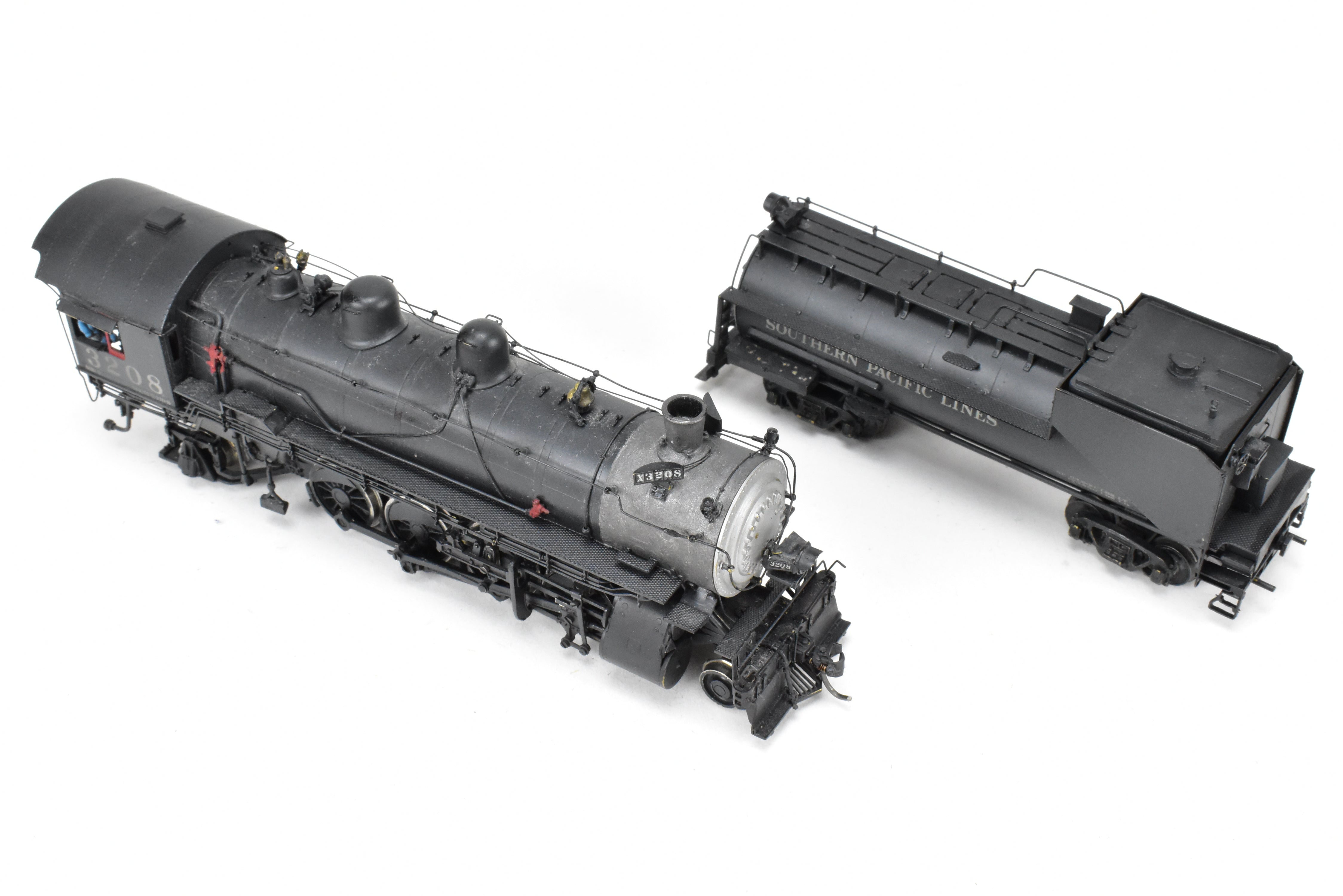 HO Brass Sunset Models SP - Southern Pacific MK - 2 2 - 8 - 2 CP #3208 with Light Weathering