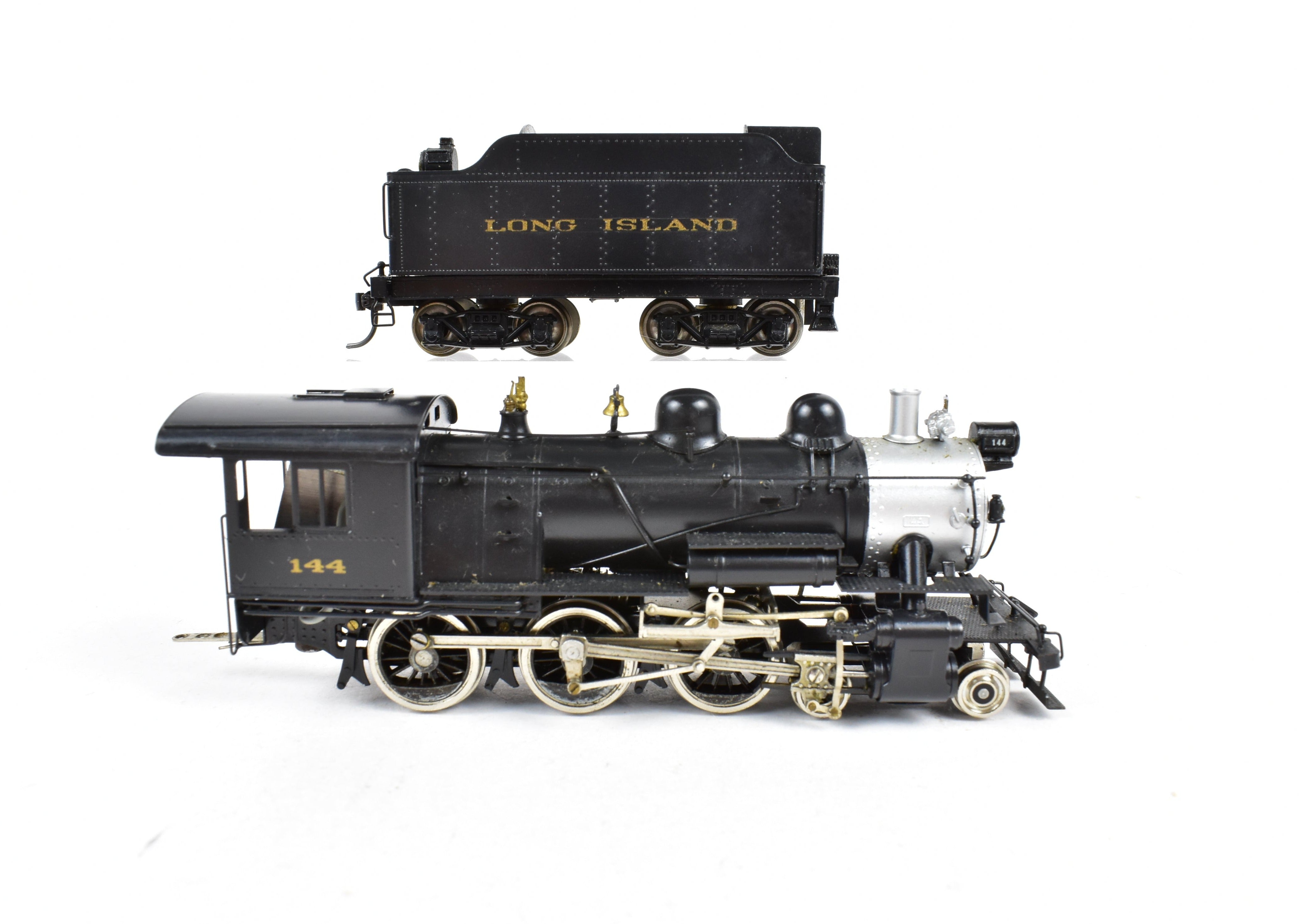 NJ Custom Brass LIRR - Long Island Railroad G - 53sd 4 - 6 - 0 Custom Painted HO Model with Shelf - Wear Box