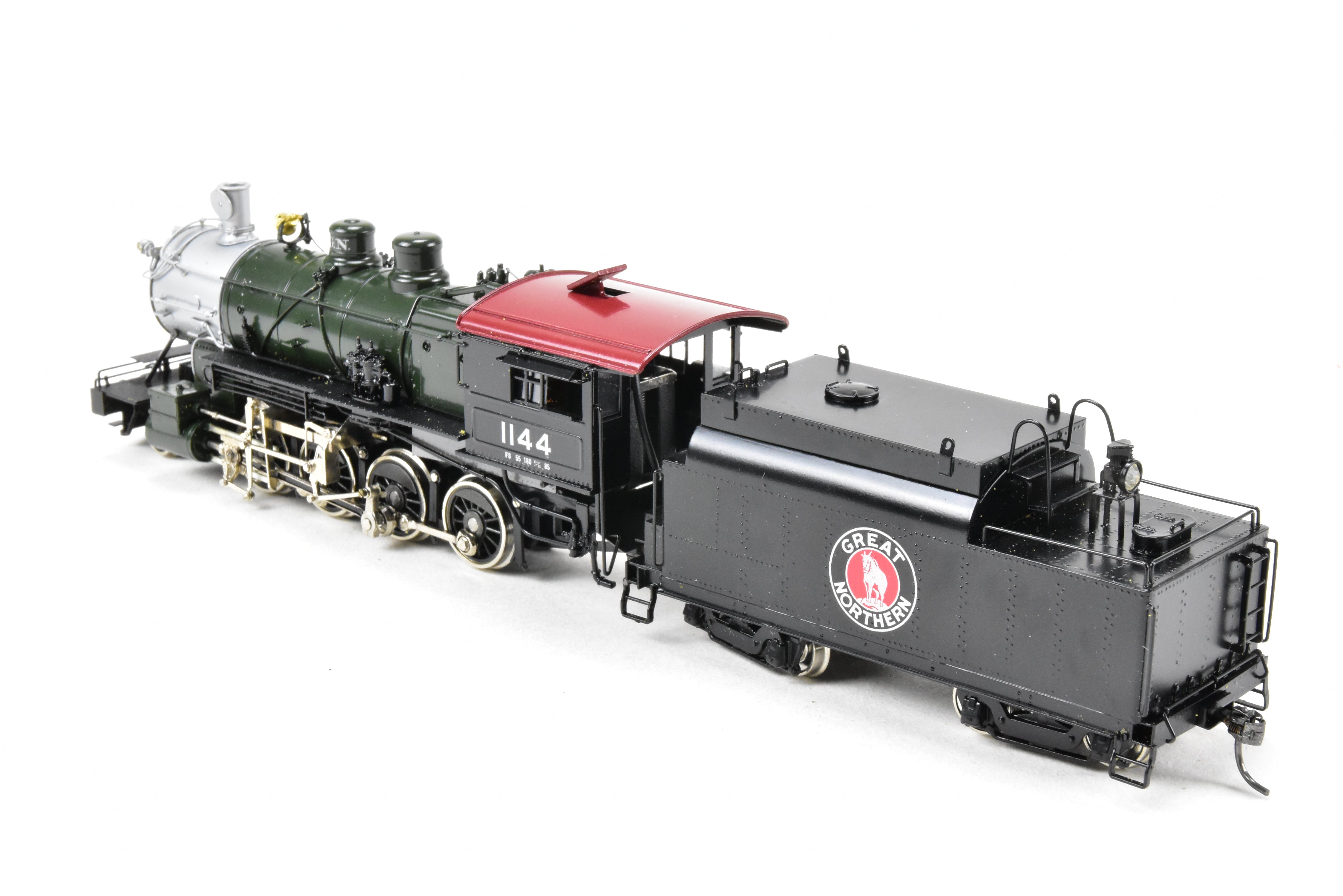 HO Scale Brass PFM - Tenshodo Great Northern 2-8-0 Class F-8 Glacier Park Crown Model Locomotive from 1977 Production Run