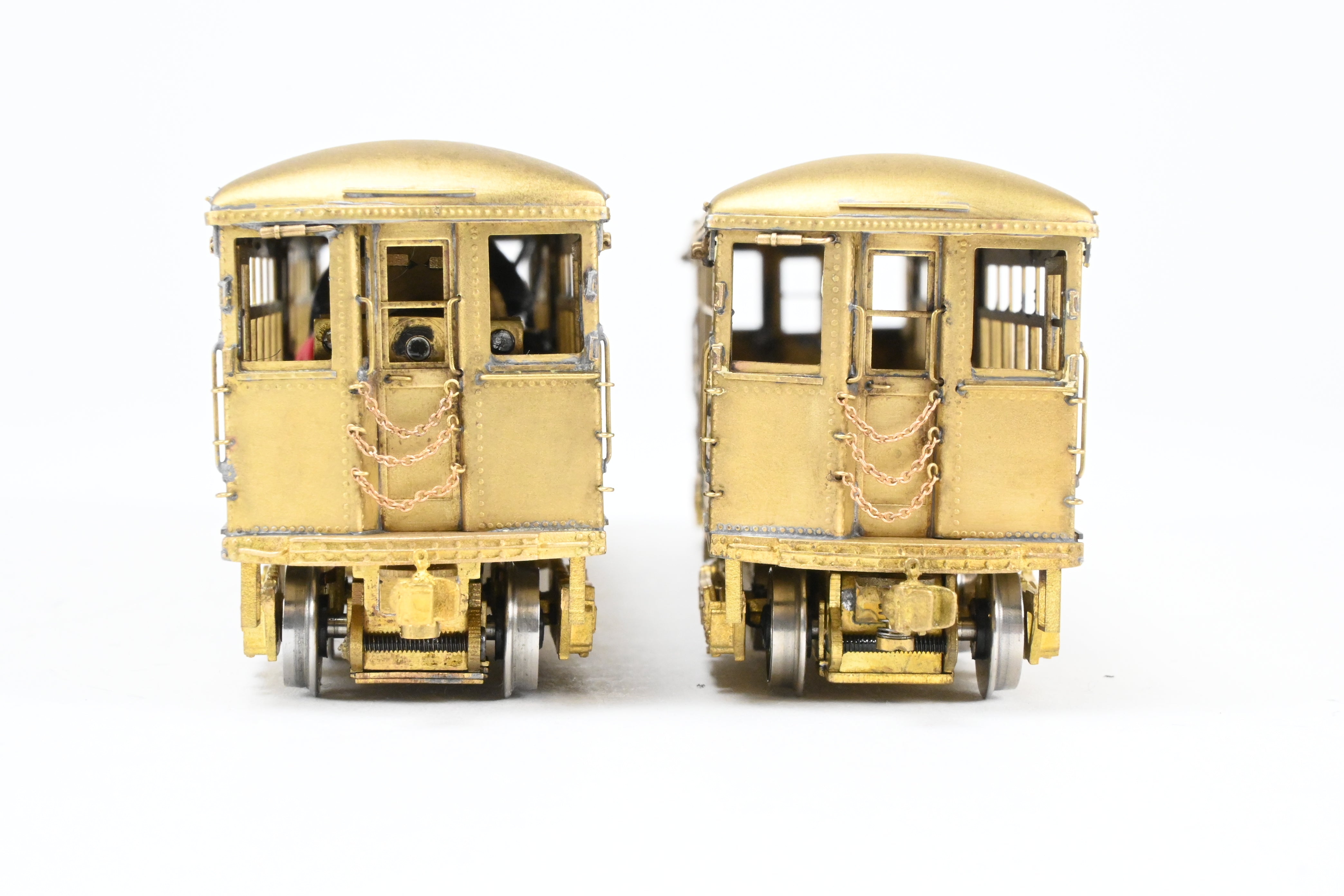 HO Scale Brass Model Train Set - MTS Imports CTA Chicago Transit Authority Modified 4001 - 4250 Series Elevated Cars Two - Car Set
