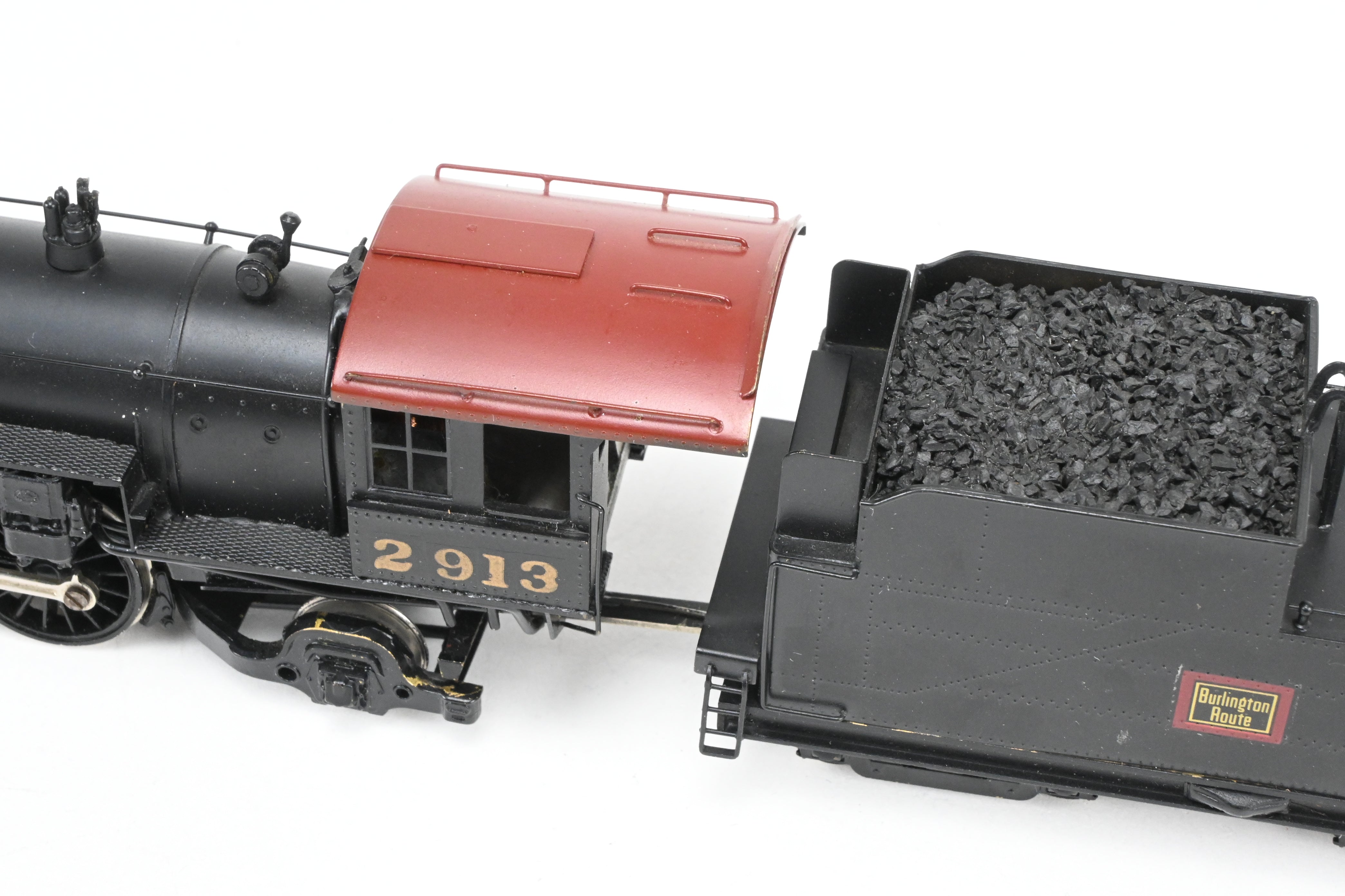 HO Scale Brass LMB Models CB&Q - Burlington Route 4-6-2 S-2 Pacific Type Steam Locomotive Model with Custom Painting
