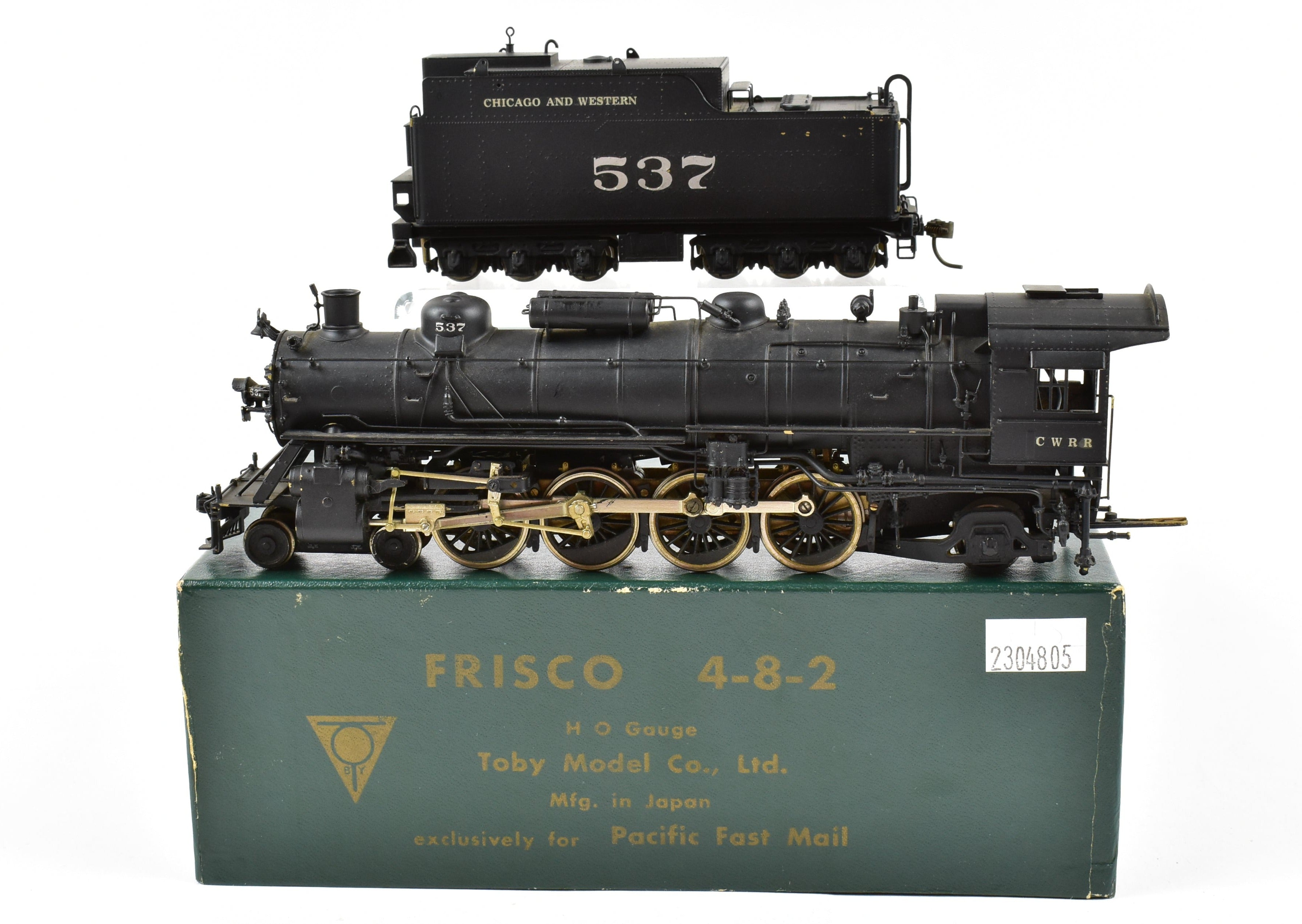 HO Scale Brass Toby PFM Frisco 4-8-2 Mountain 1500 Series Private Road Model
