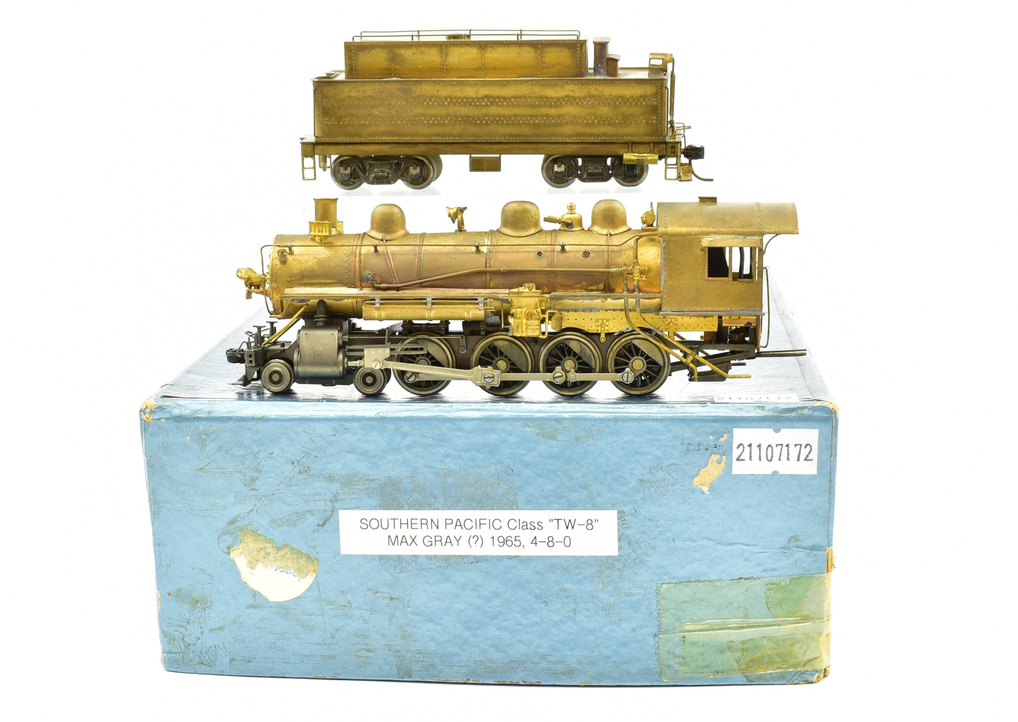 HO Scale Brass Max Gray Southern Pacific TW - 8 4 - 8 - 0 Mastodon Model