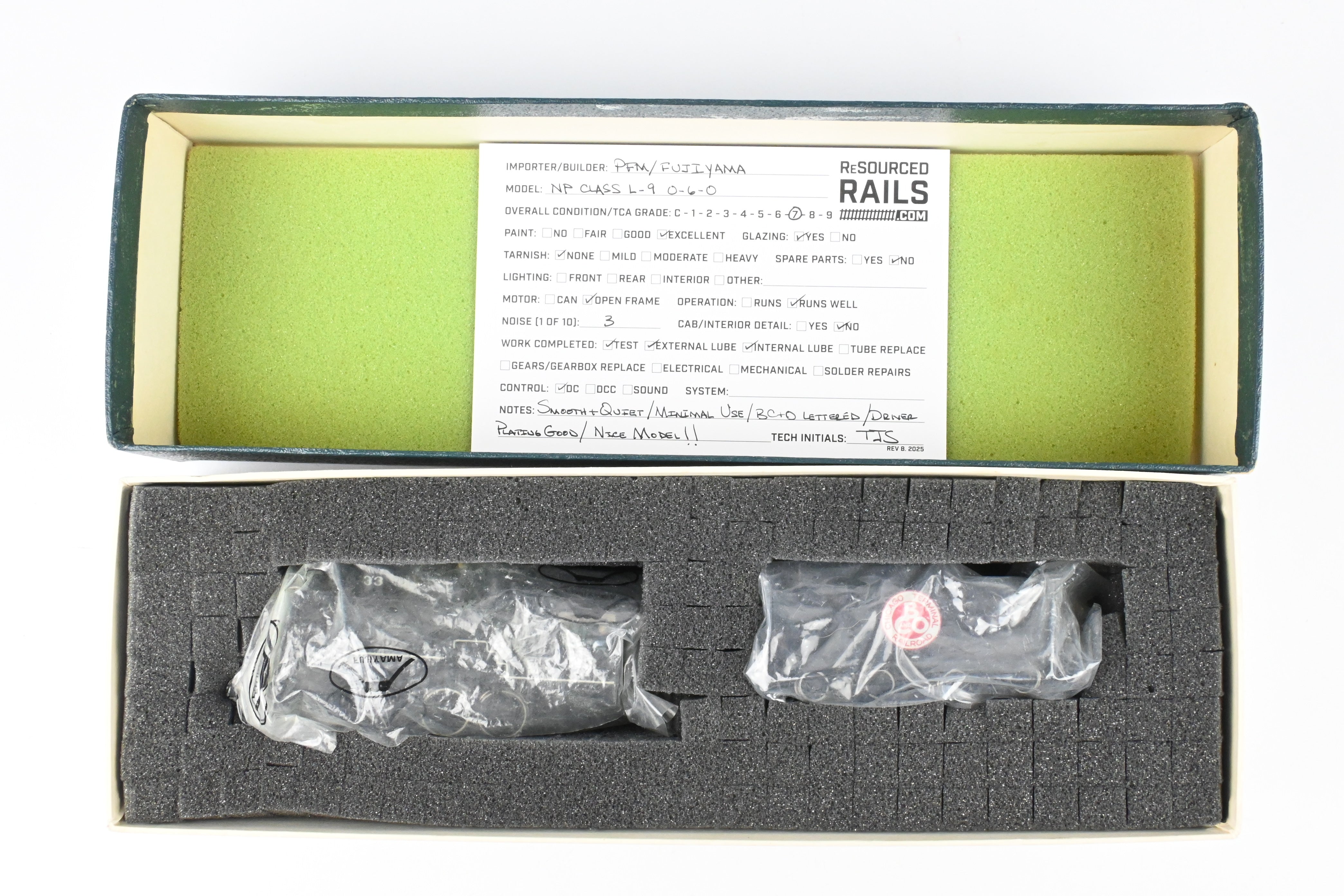 HO Scale Brass PFM Fujiyama Northern Pacific 0-6-0 Class L-9 Custom Painted for Private Road