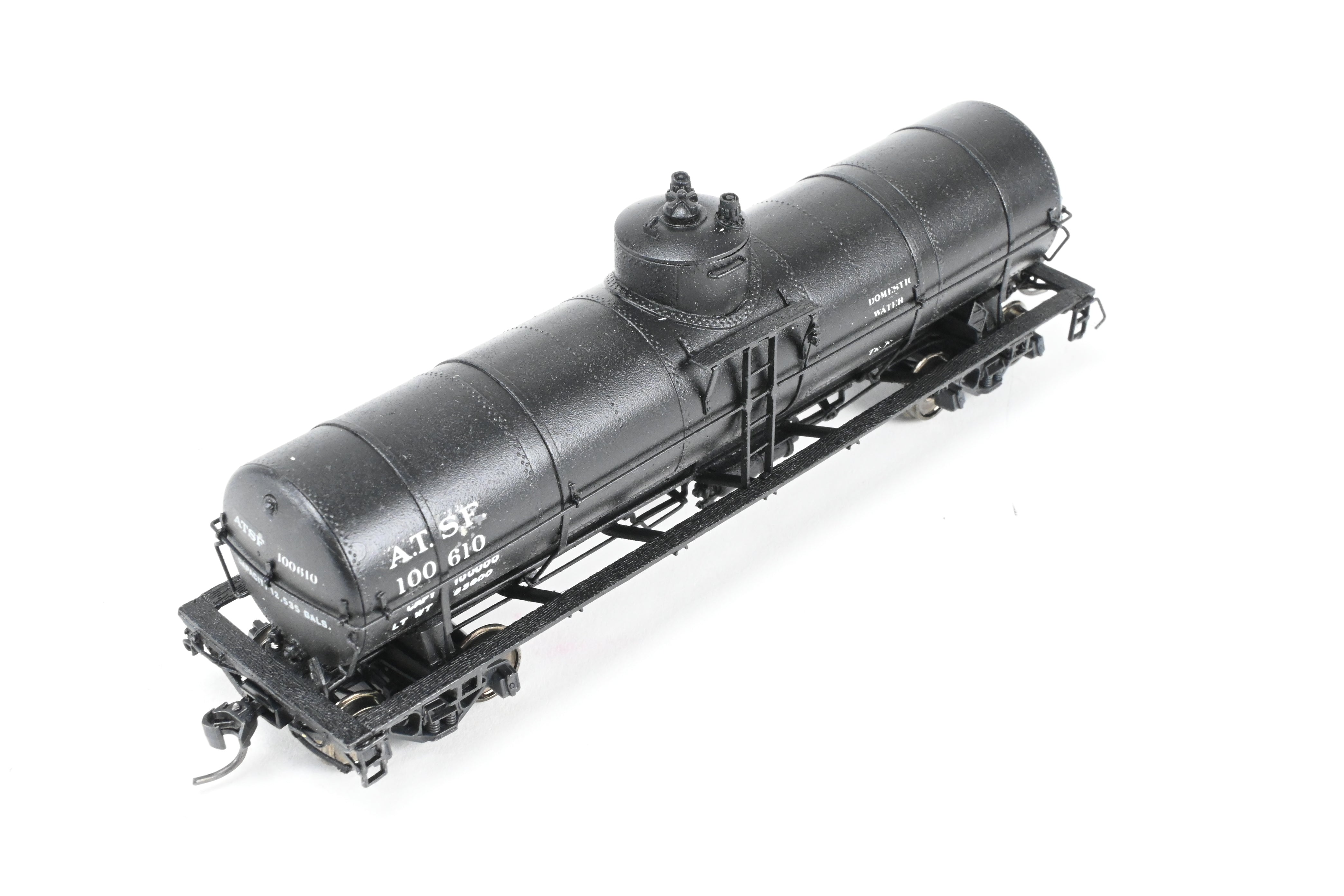 Custom Painted HO Brass ATSF - Santa Fe Tk - K Tank Car #100610 by Pecos River