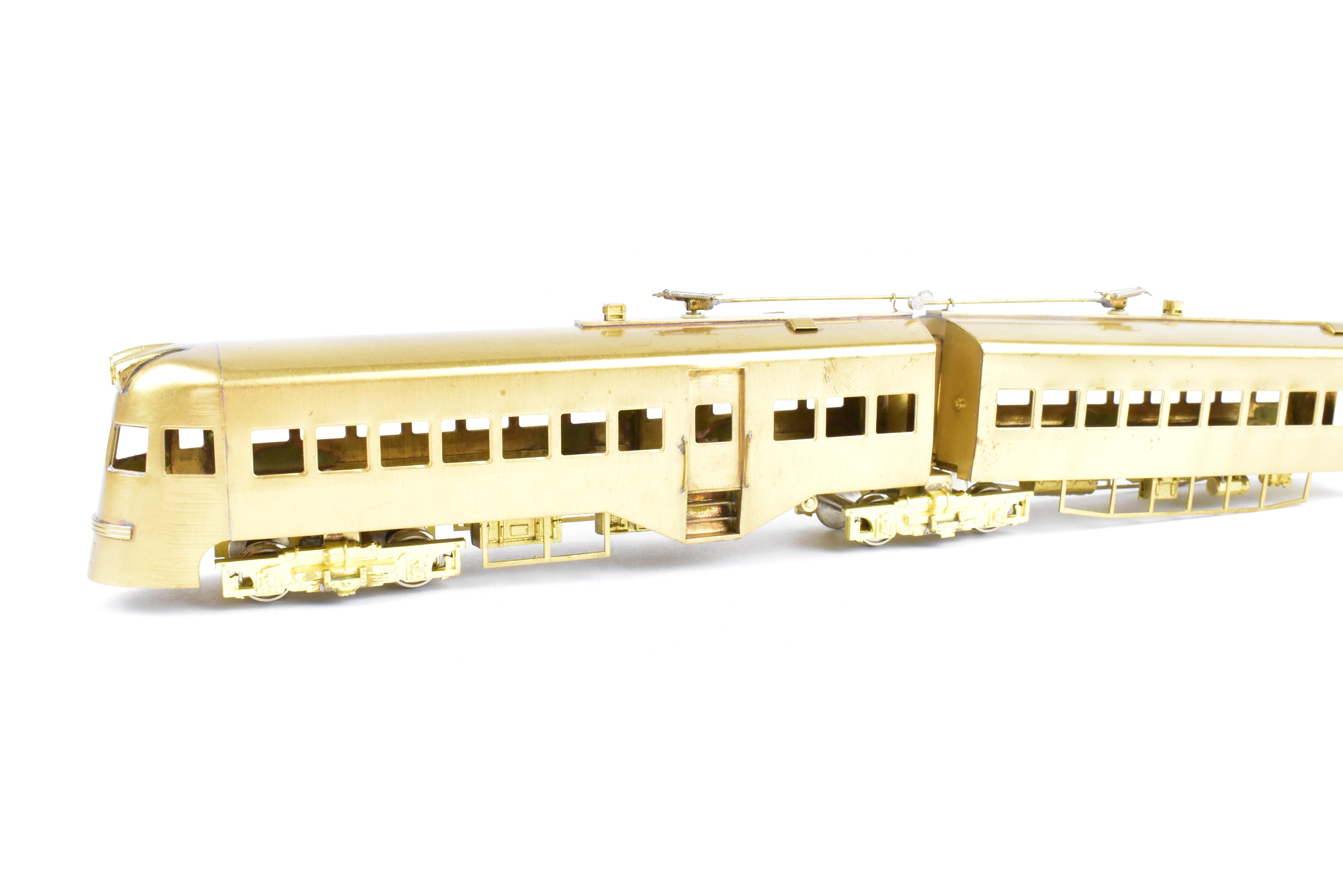HO Scale Brass Nickel-Plated North Shore Line Electroliner 4-Car Set