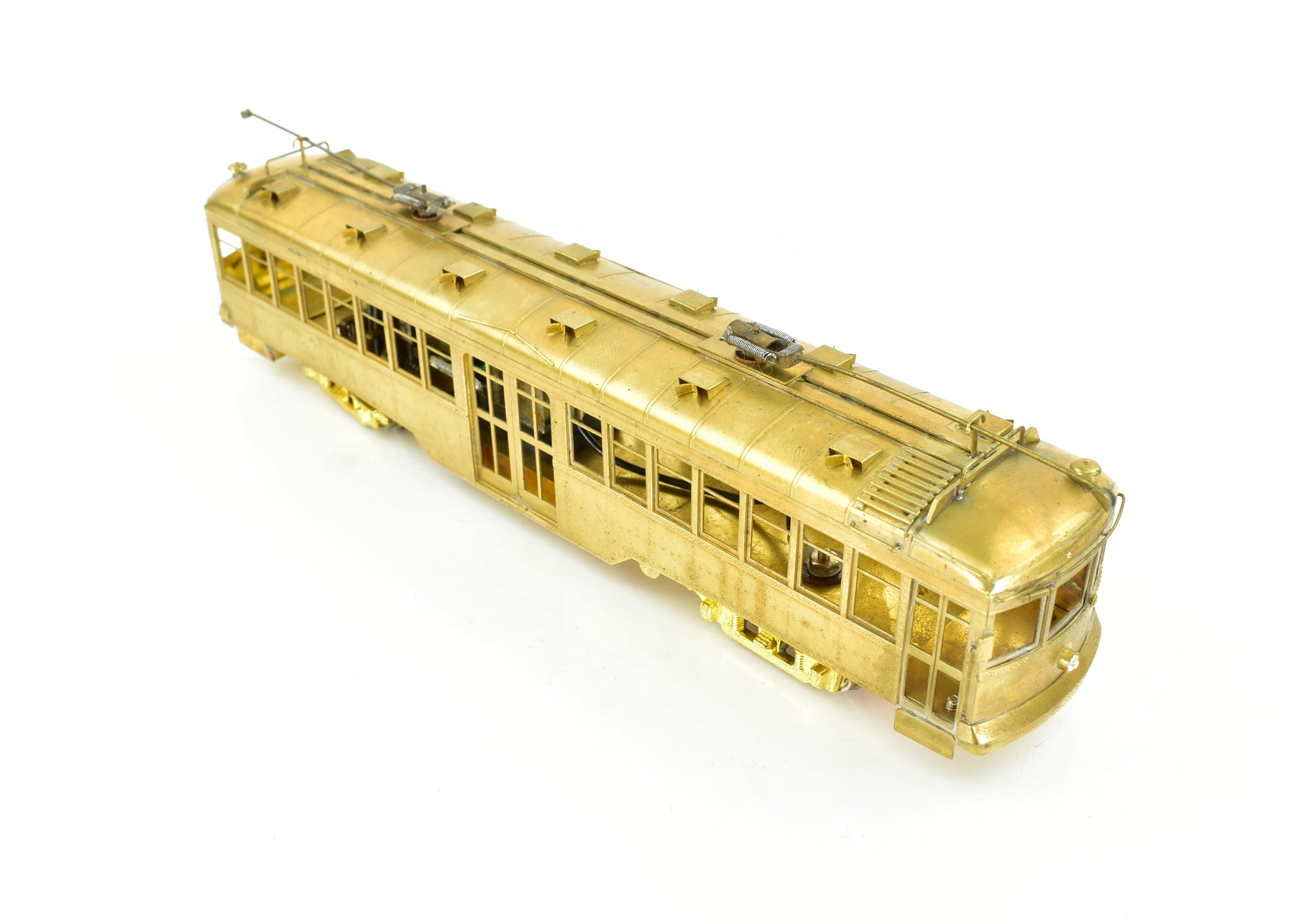 HO Scale Brass Suydam Pacific Electric Hollywood Car with Original Style Center Entrance - Authentic Model
