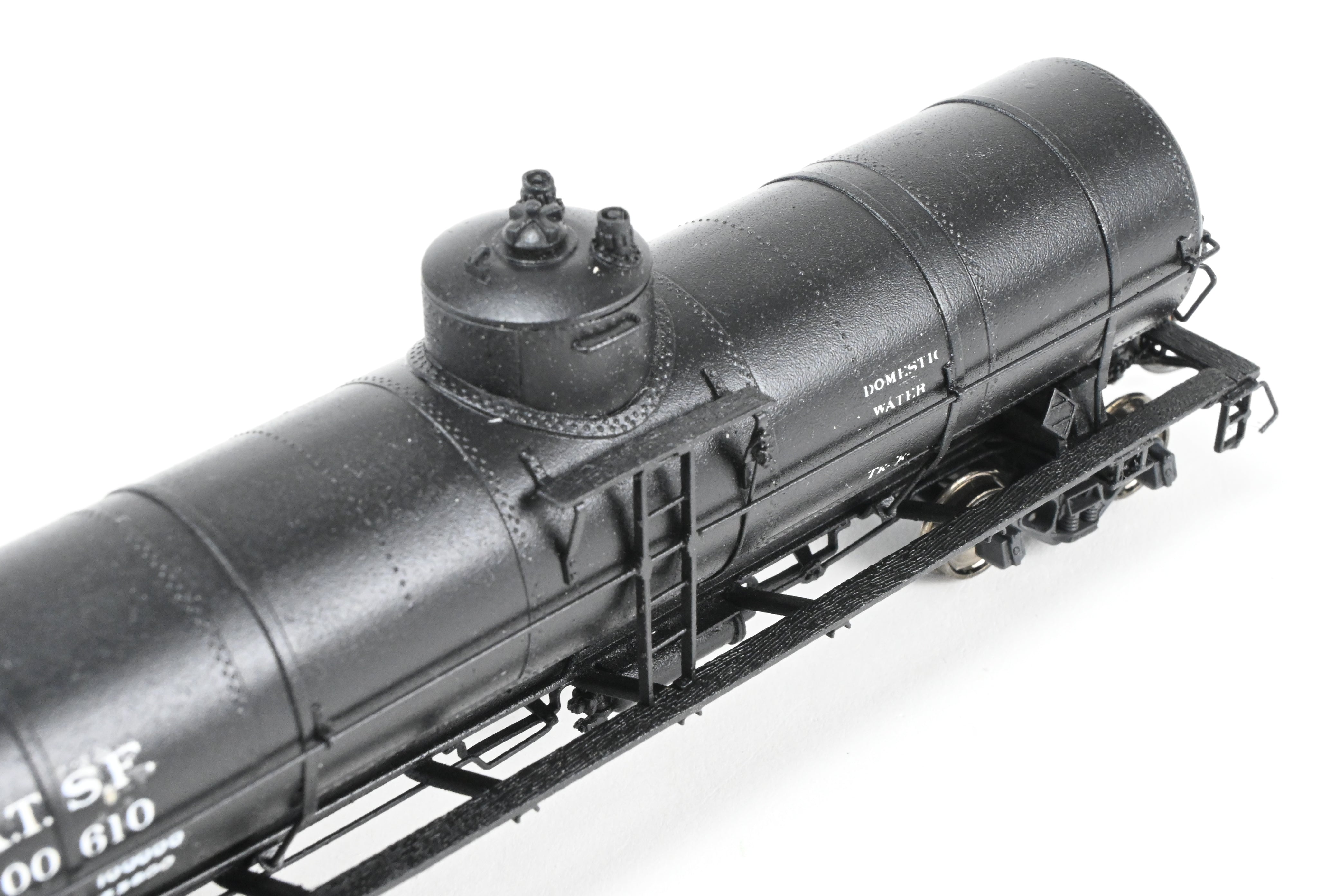 Custom Painted HO Brass ATSF - Santa Fe Tk - K Tank Car #100610 by Pecos River