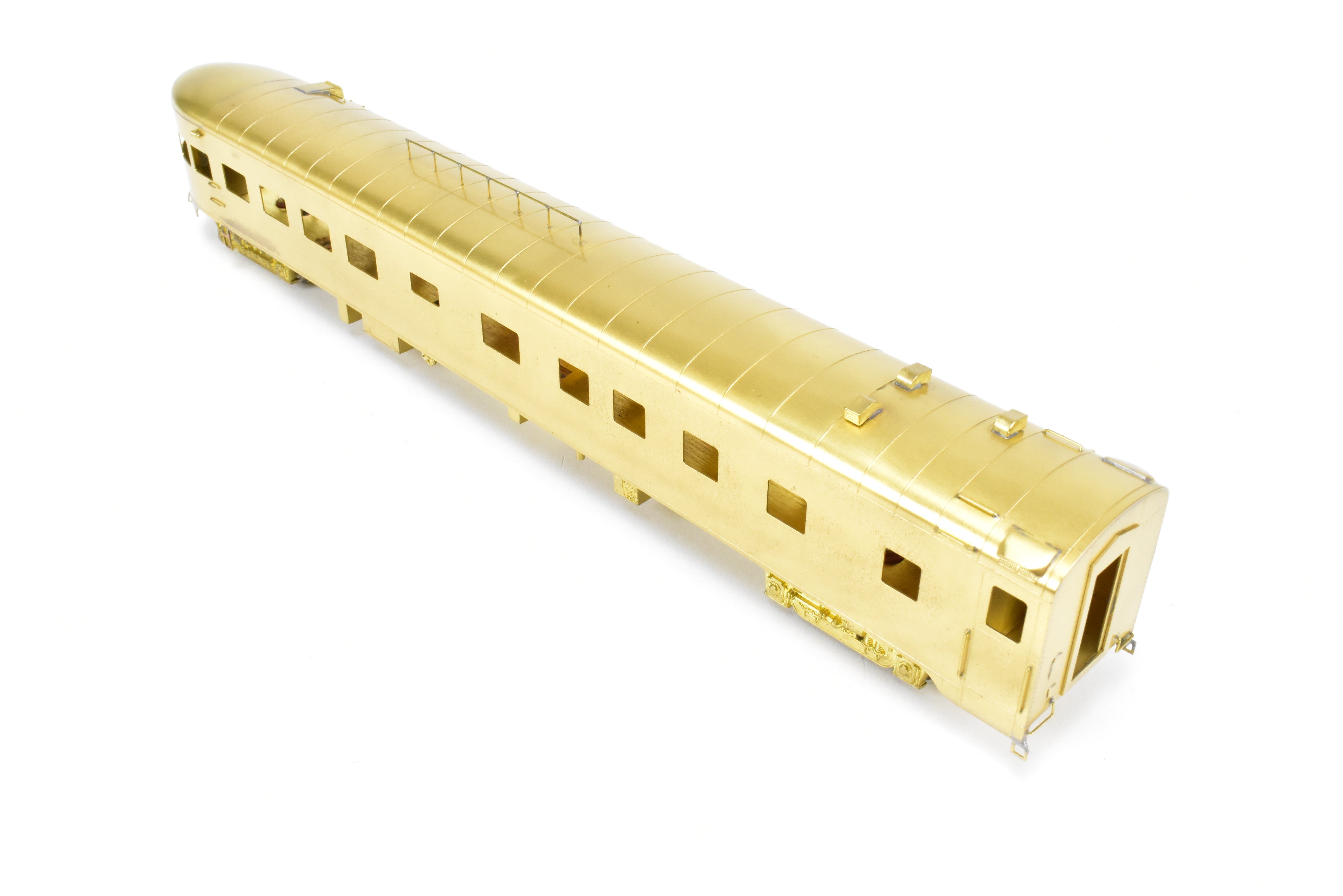 HO Scale Brass Model of the Oriental Limited Northern Pacific North Coast Limited Sleeper Observation Car #390 without Skirts
