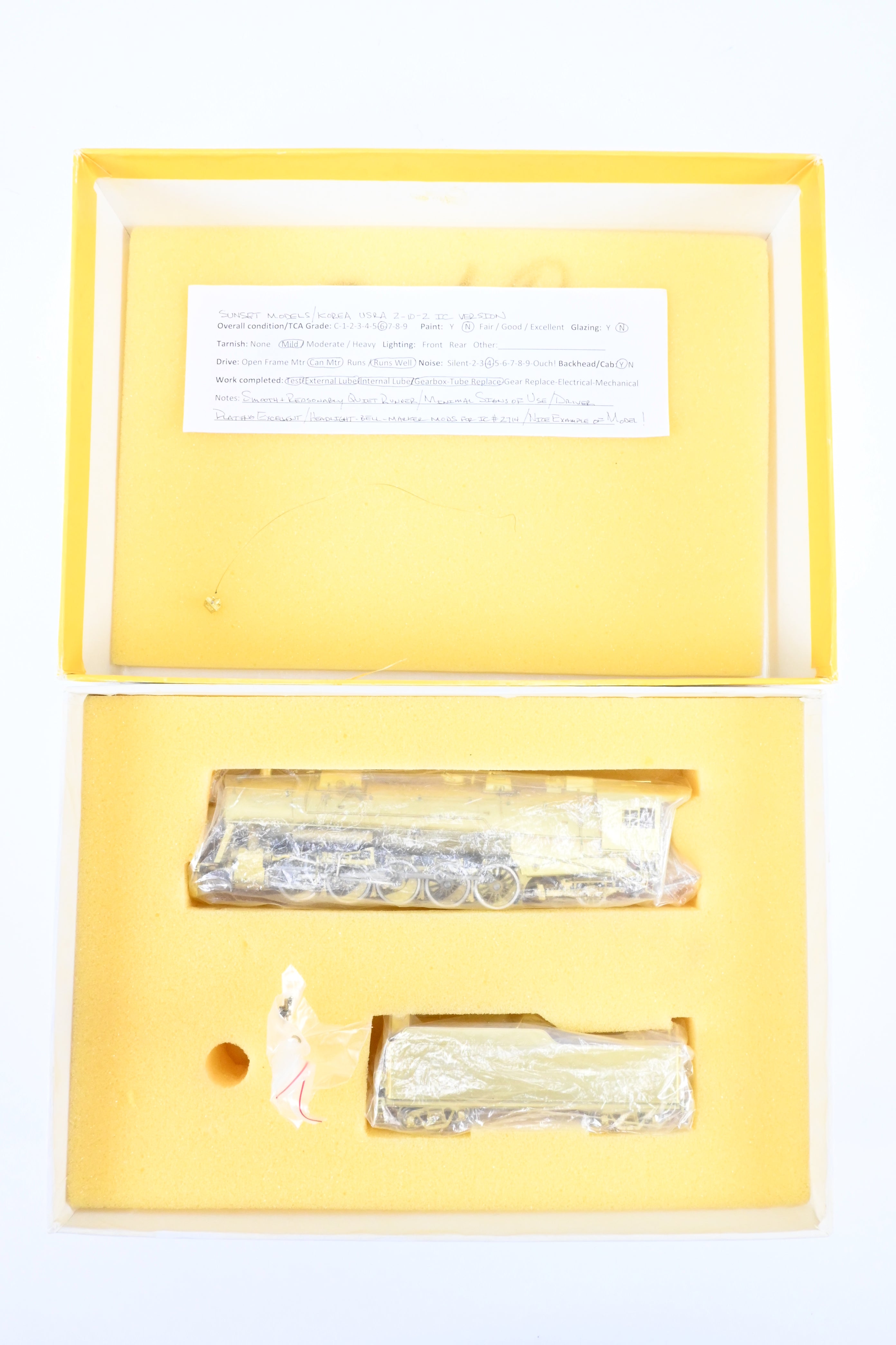 HO Scale Brass Sunset Models USRA 2-10-2 IC Illinois Central Customized Model