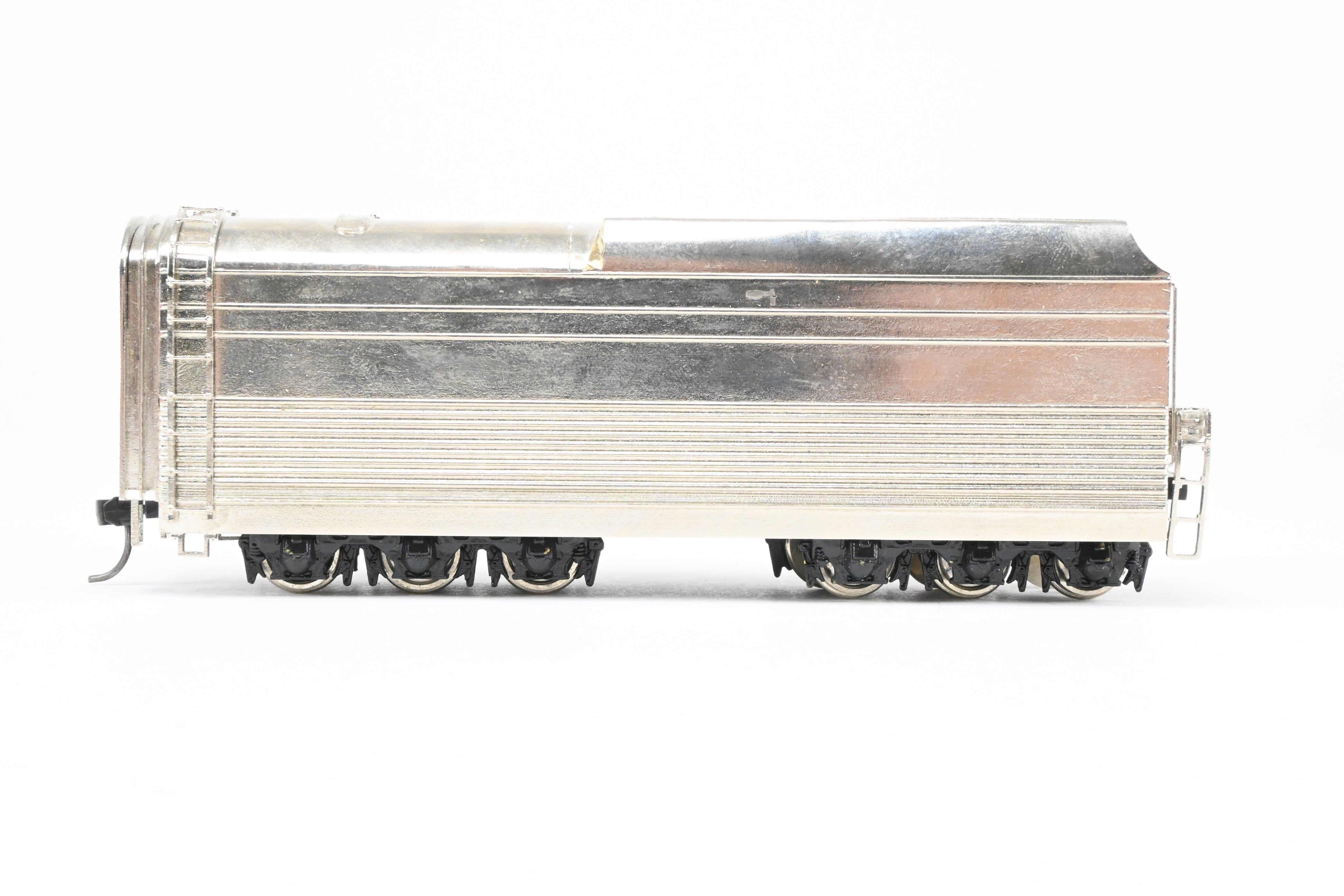 HO Scale Brass NPP Nickel - Plated Tender for CB&Q Burlington Route 4 - 6 - 4
