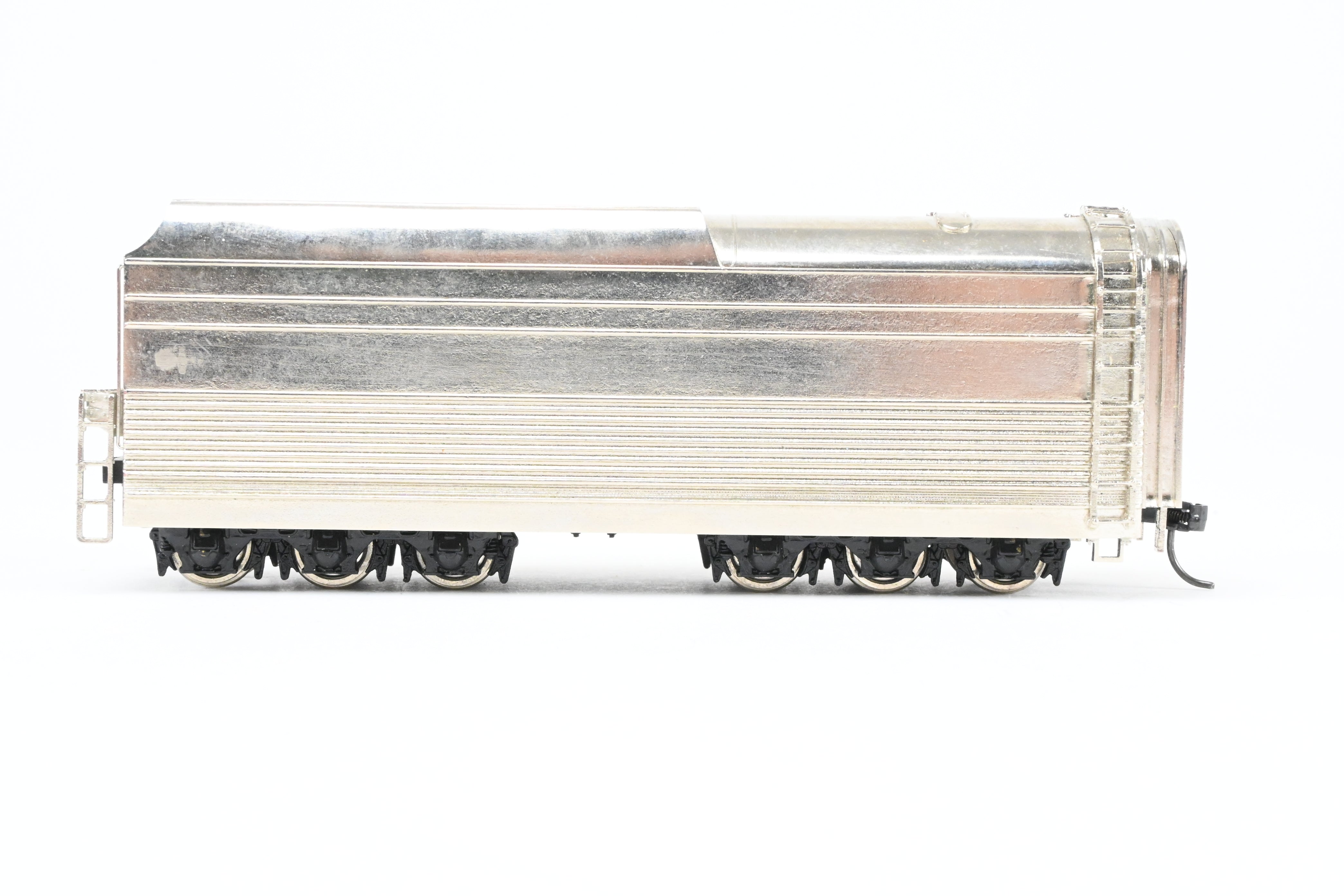 HO Scale Brass NPP Nickel - Plated Tender for CB&Q Burlington Route 4 - 6 - 4