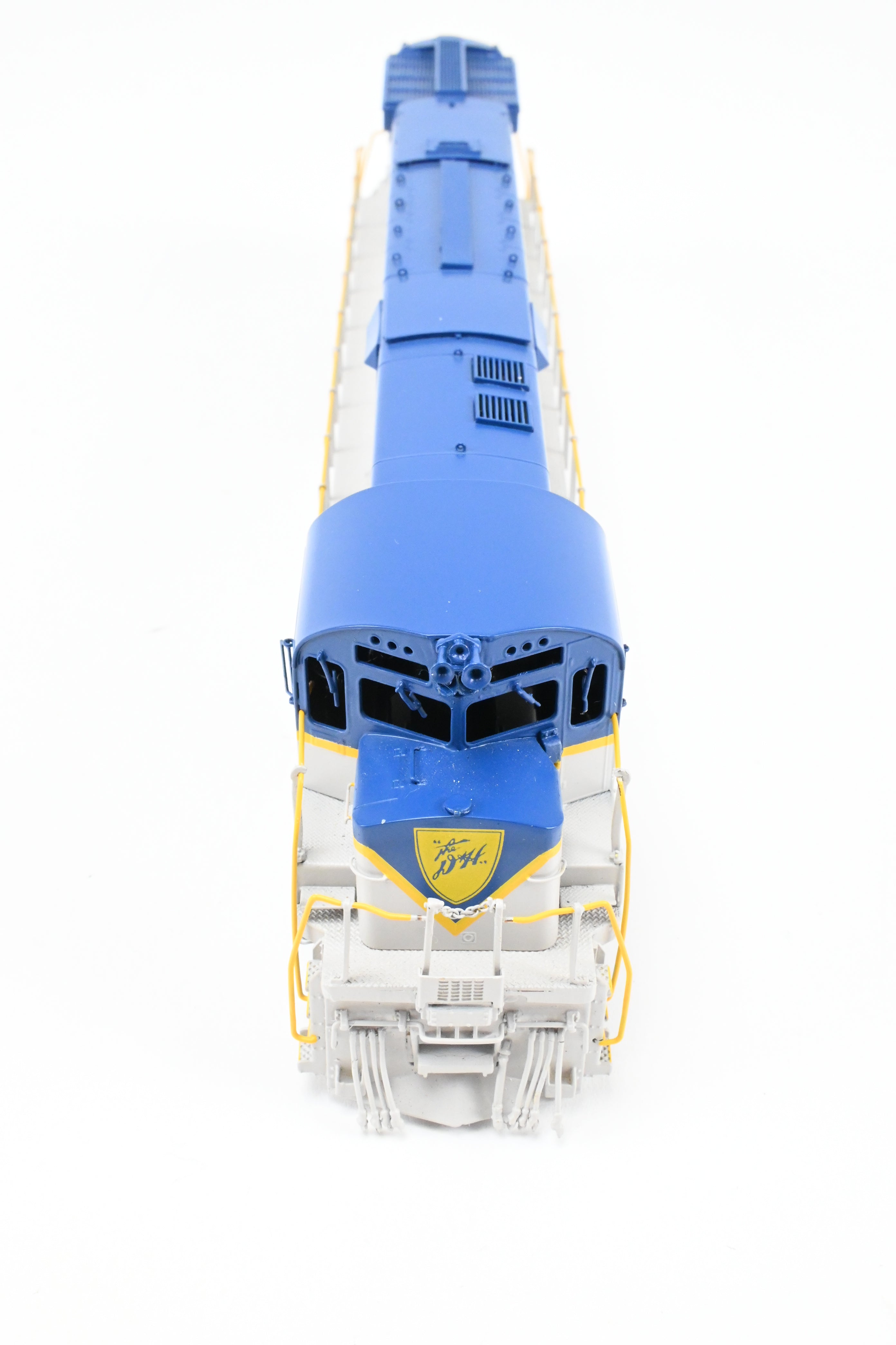 HO Scale Brass Model of Delaware and Hudson C - 628 FP Locomotive in Blue/Grey Scheme by HO Brass Oriental Limited and Challenger Imports