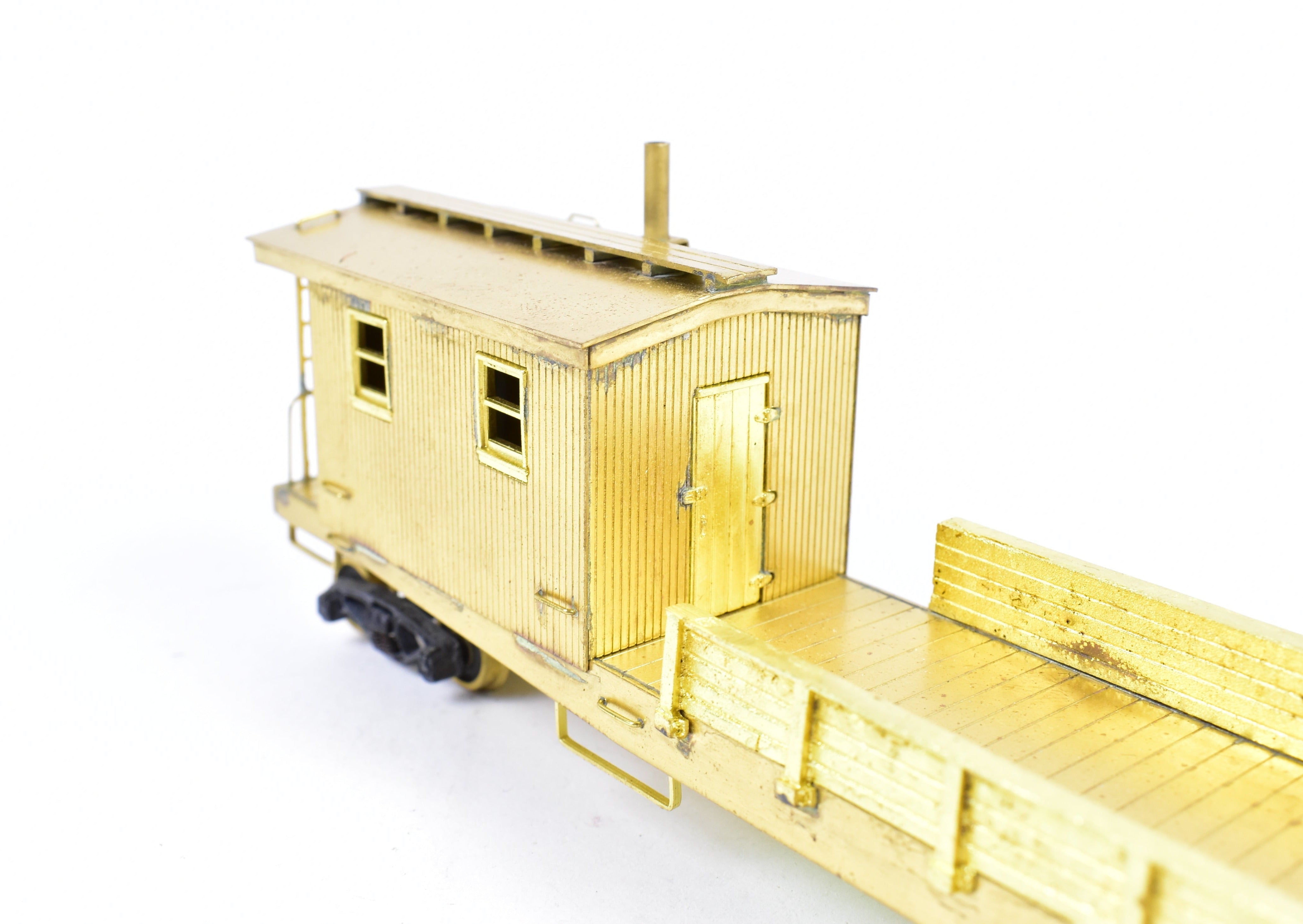 High - Quality HO Scale Brass Lambert Maintenance of Way (MOW) Boom Car for Various Roads