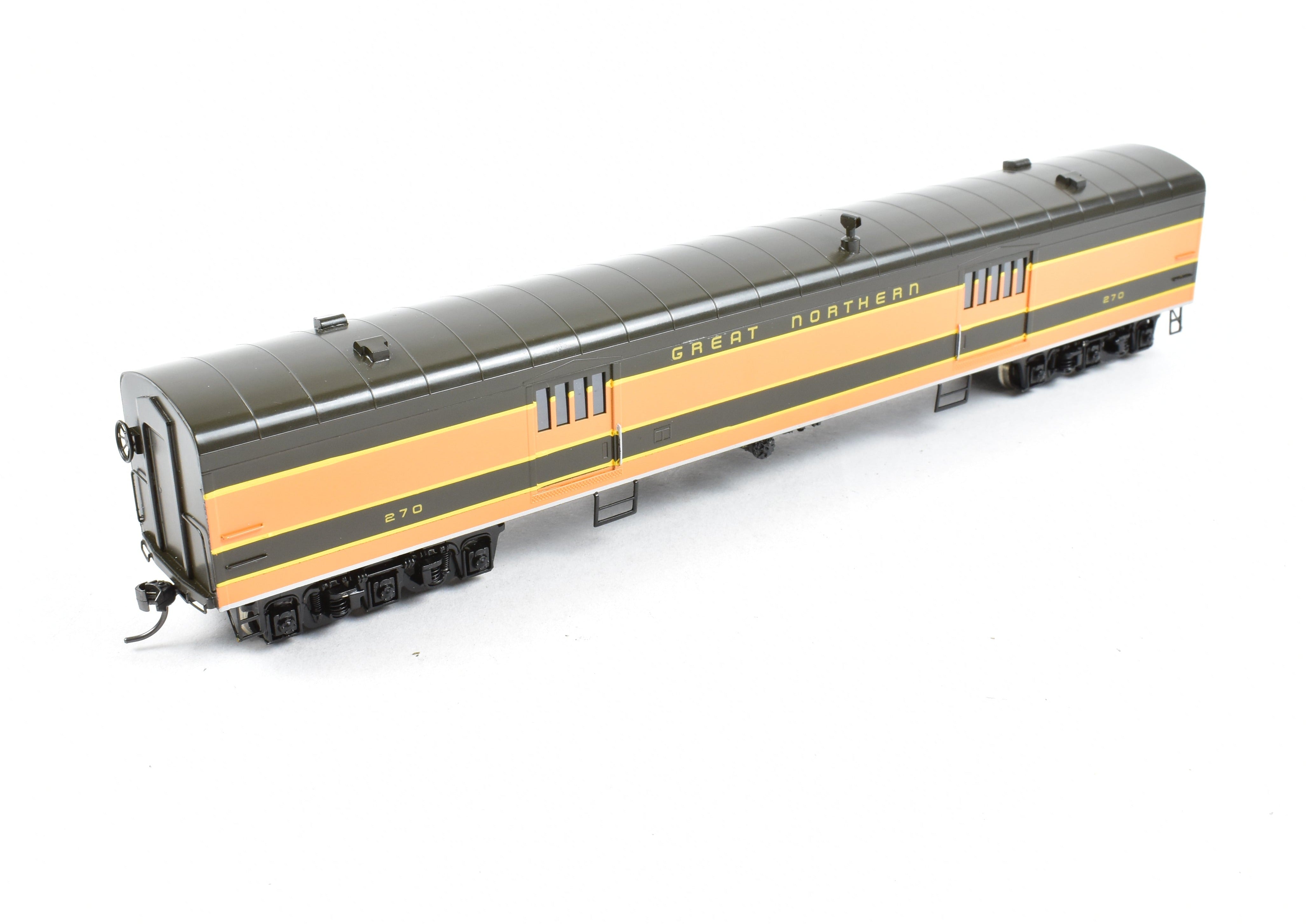 HO Scale Brass Model Train - Oriental Limited GN Great Northern Streamlined Empire Builder 262 Baggage Car without Skirts CP