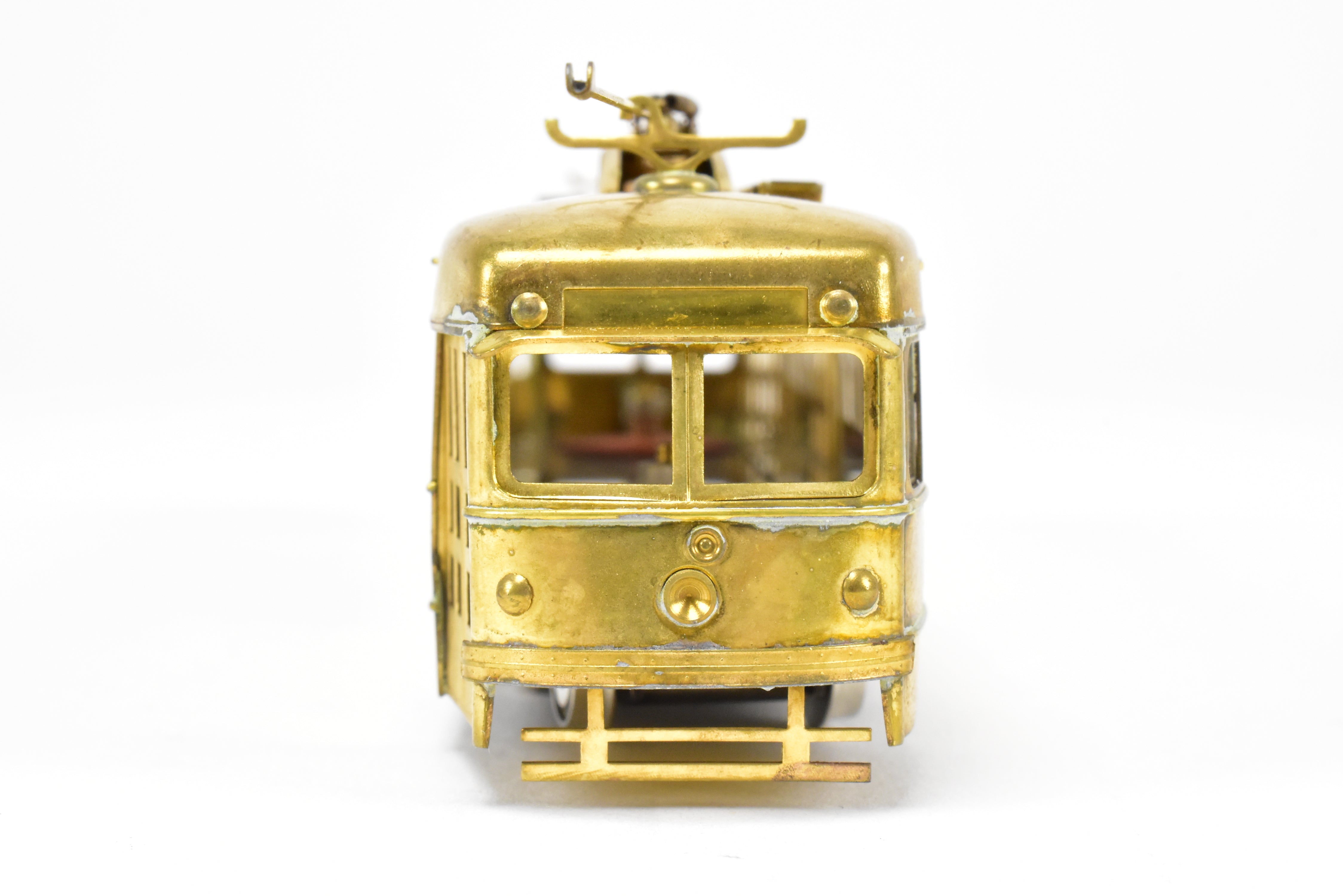 HO Scale Unpowered Trailer: Brass Suydam Pacific Electric Double End PCC Car