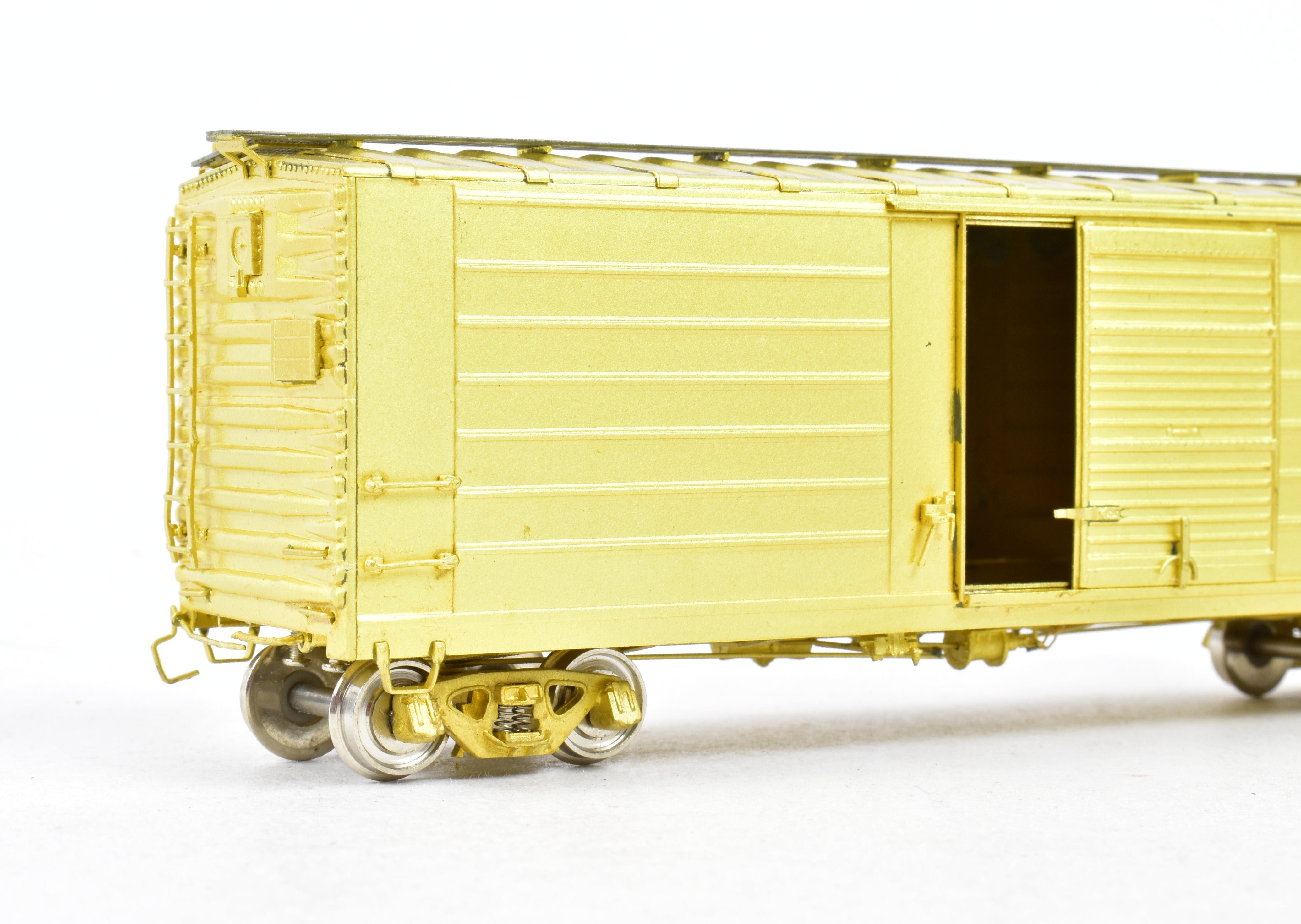 HO Scale Brass NJ International 40' Single Door Ribbed Boxcar - Milwaukee Road