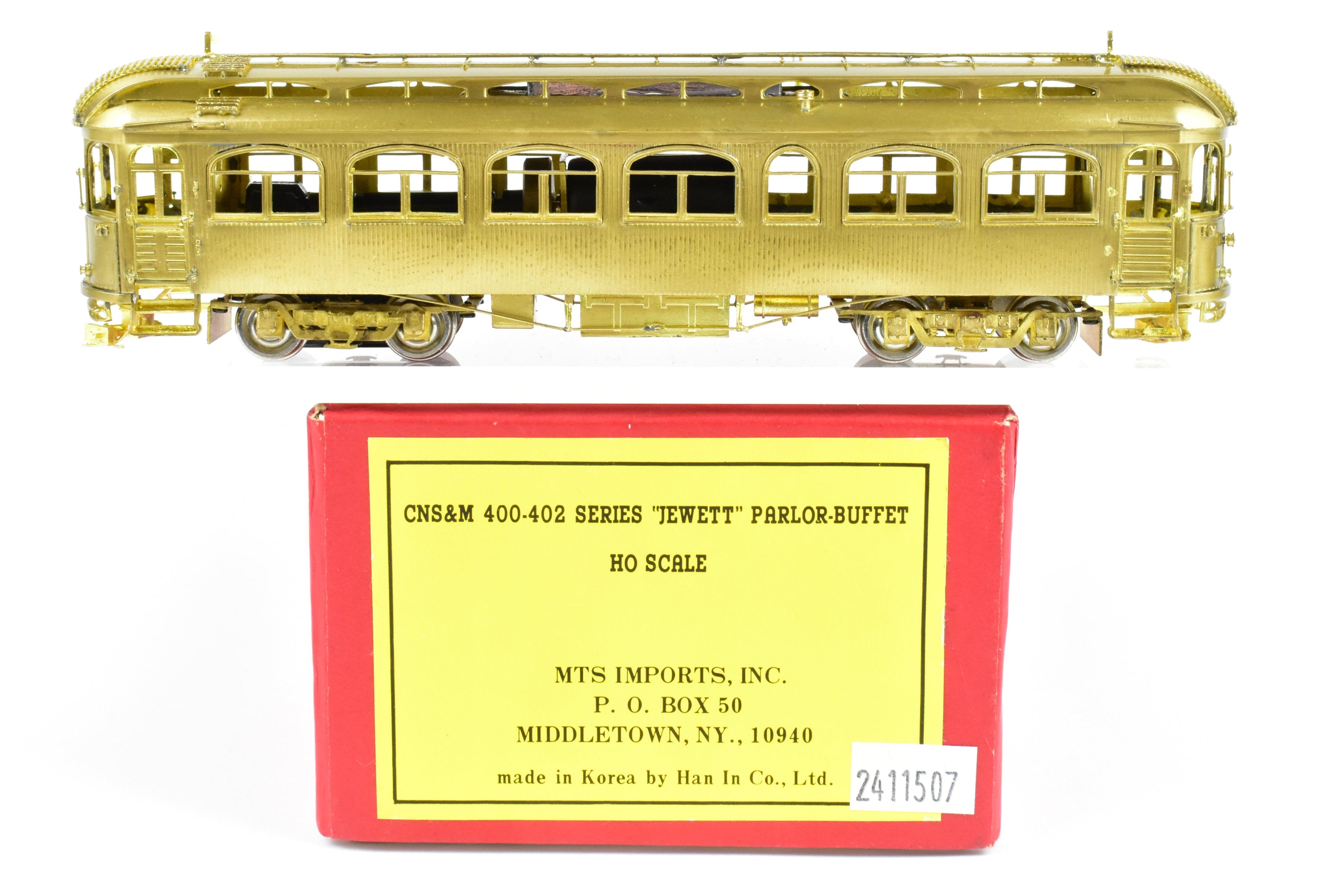HO Scale Brass MTS Imports North Shore Line 400 - 402 Series Jewett Parlor - Buffet Car