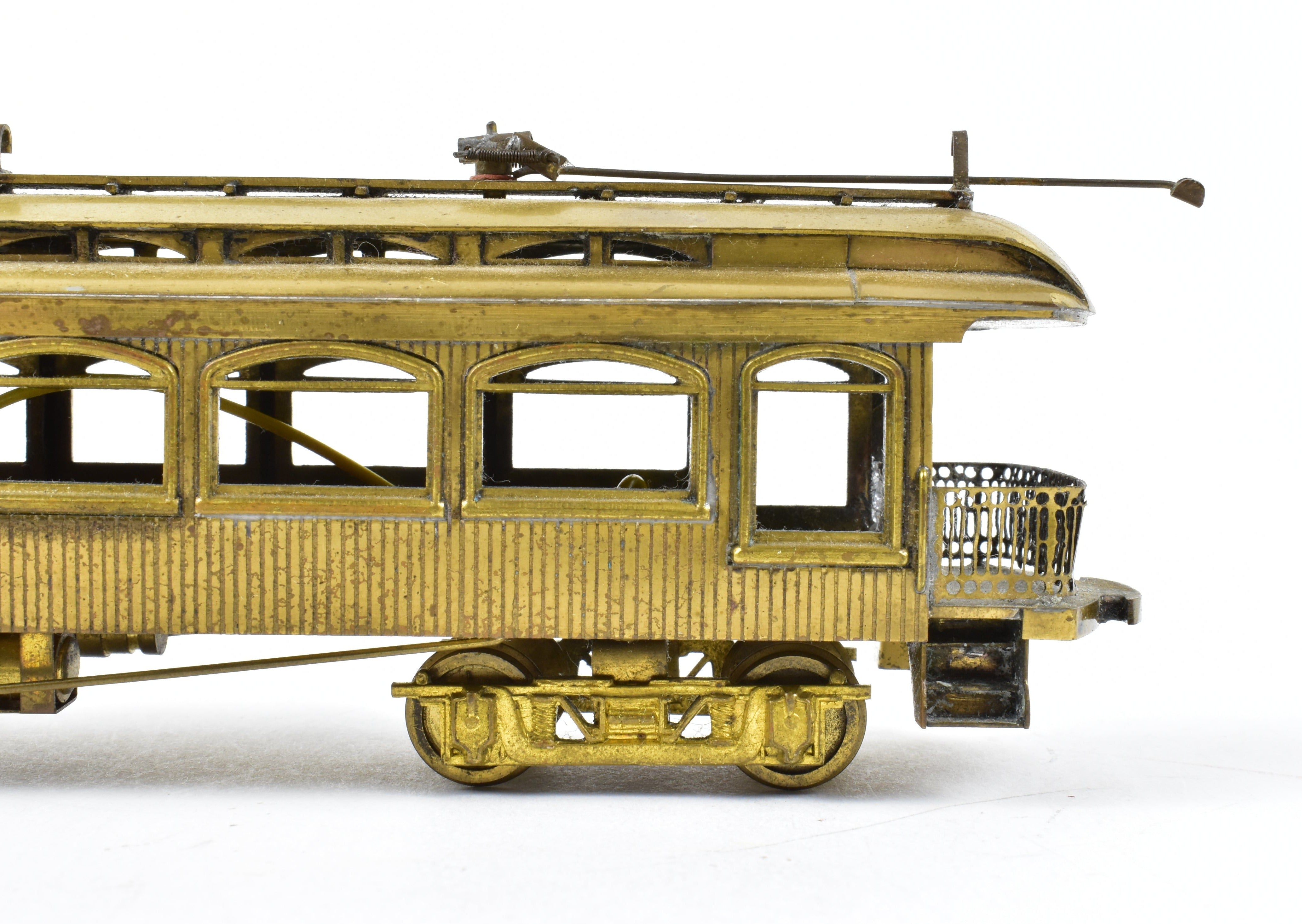 HO Scale Brass Suydam Oregon Electric Railway Niles Wood Interurban Parlor Observation Model with Non - Original Box Having Moderate Shelf Wear