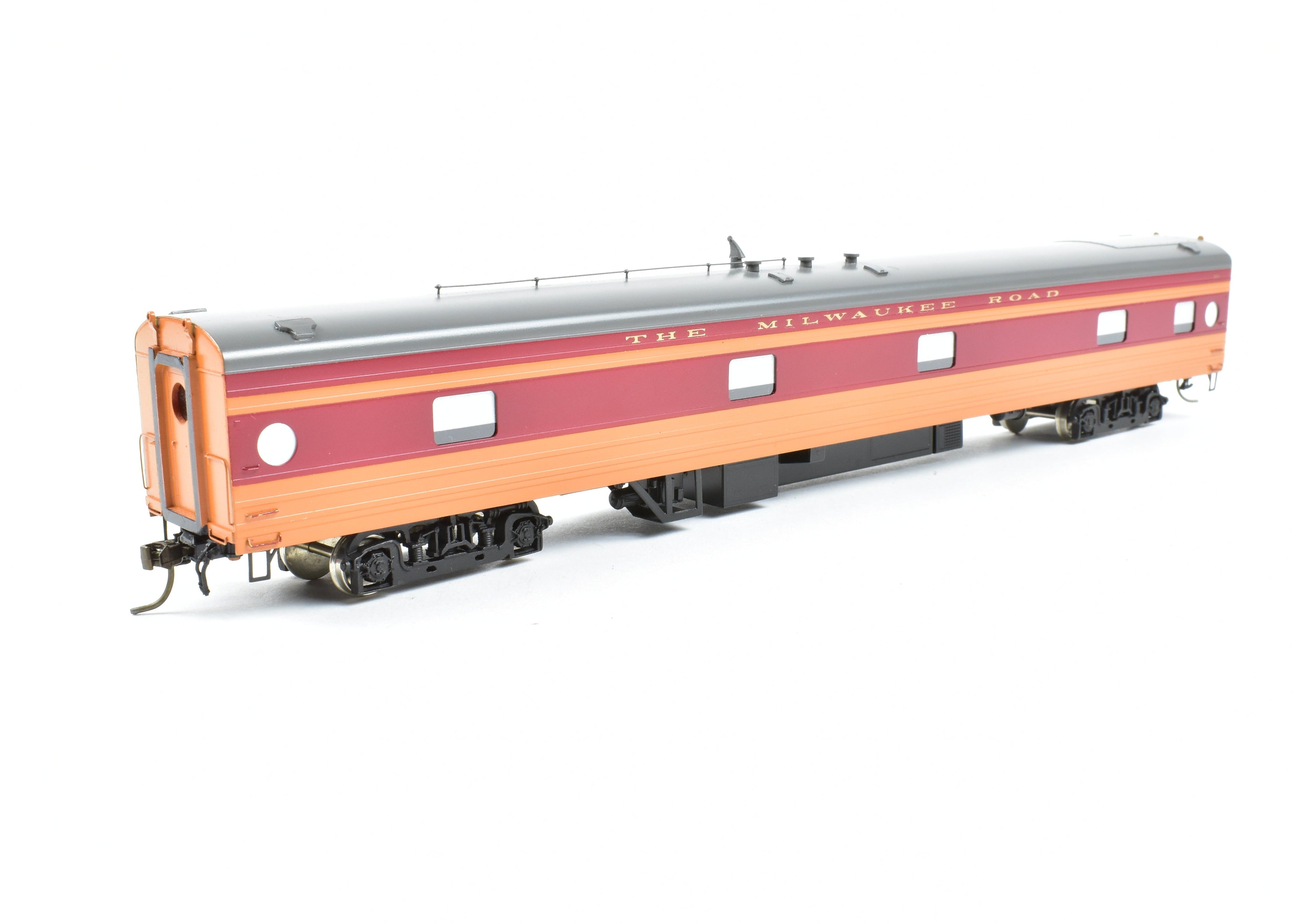 HO Scale Brass Soho Milwaukee Road #162 Custom Painted Tap - Lounge Model for Railroad Enthusiasts