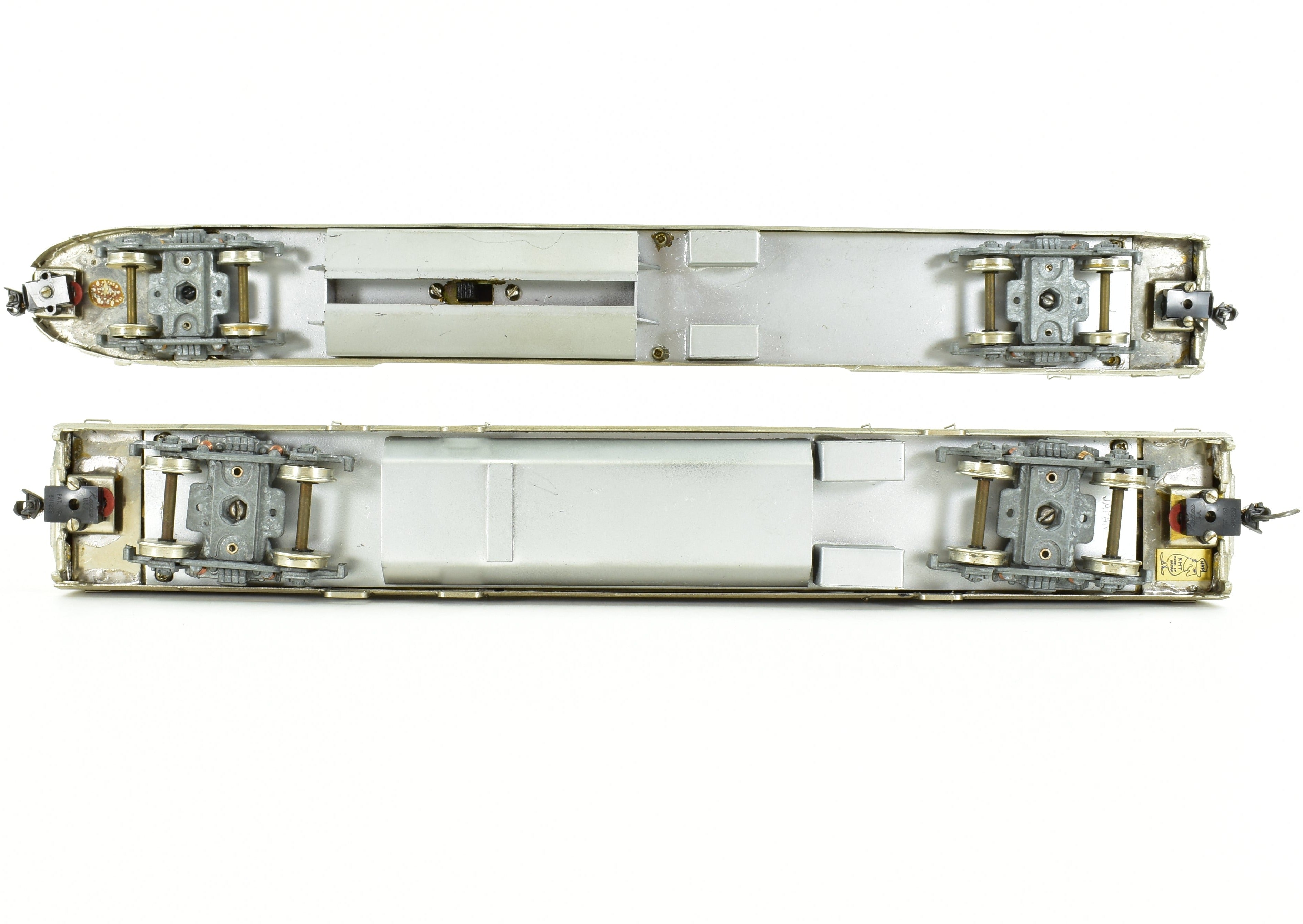 HO Scale Brass Nickel Plate Products (NPP) CB&Q - Burlington Route, WP & D&RGW California Zephyr Dome - Observation Baggage Train Set Model