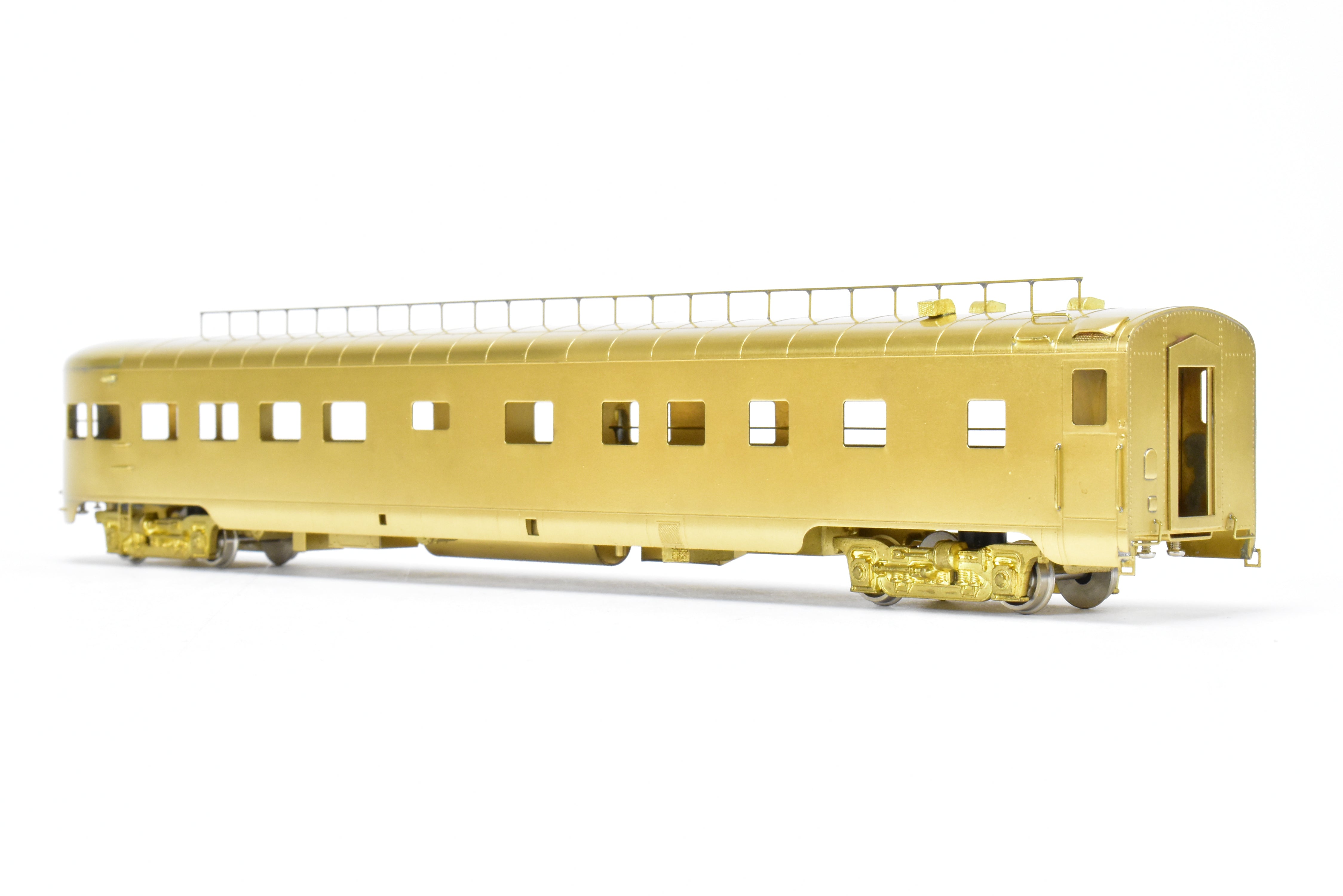 HO Scale Brass Model Train - Oriental Limited NP - Northern Pacific North Coast Limited Buffet Lounge Observation Car 390 with Skirts