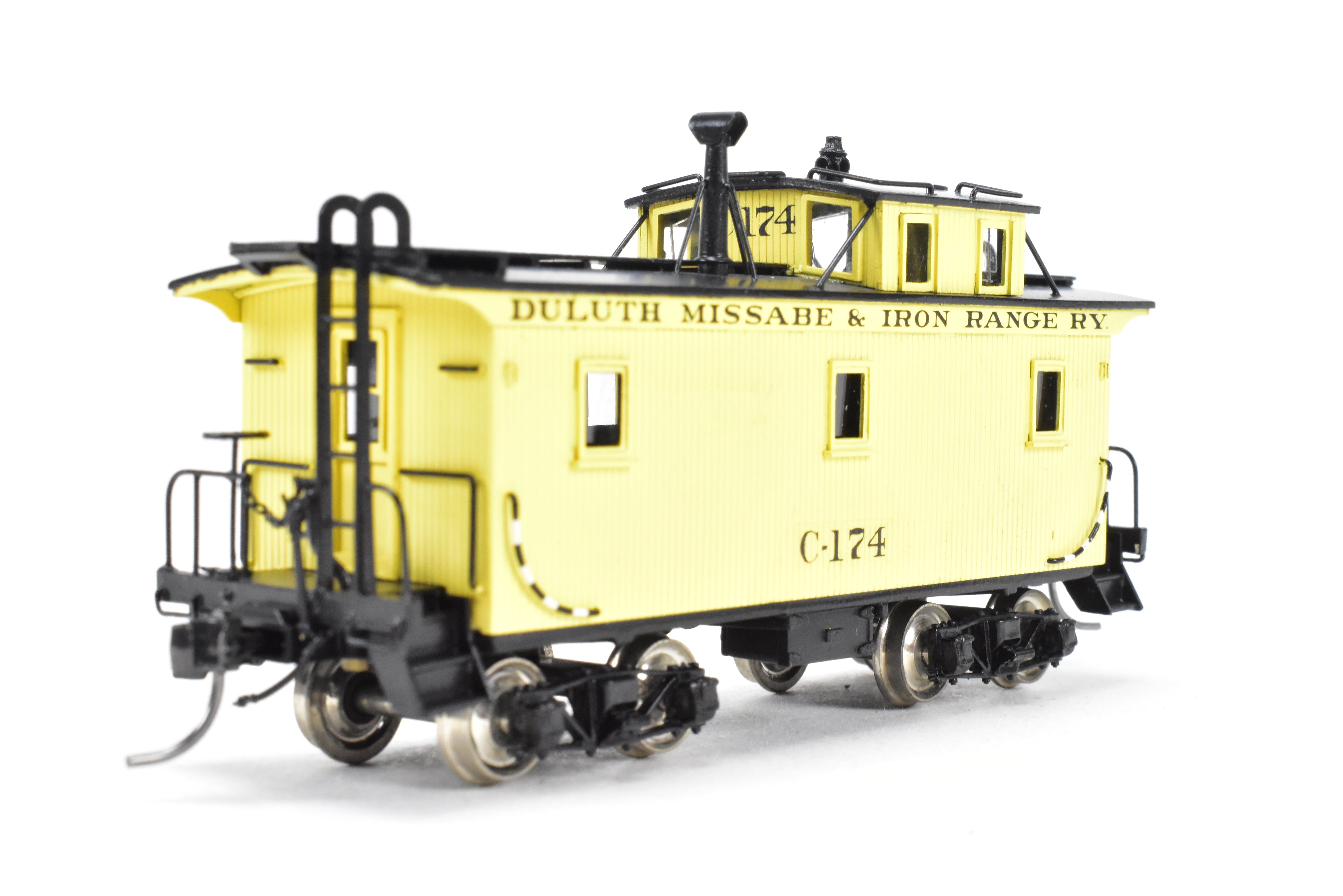 HO Scale Brass Pacific Fast Mail (PFM) - SKI Duluth Missabe & Iron Range (DM&IR) Wood Caboose Model, Factory Painted and Numbered FP No. C-174