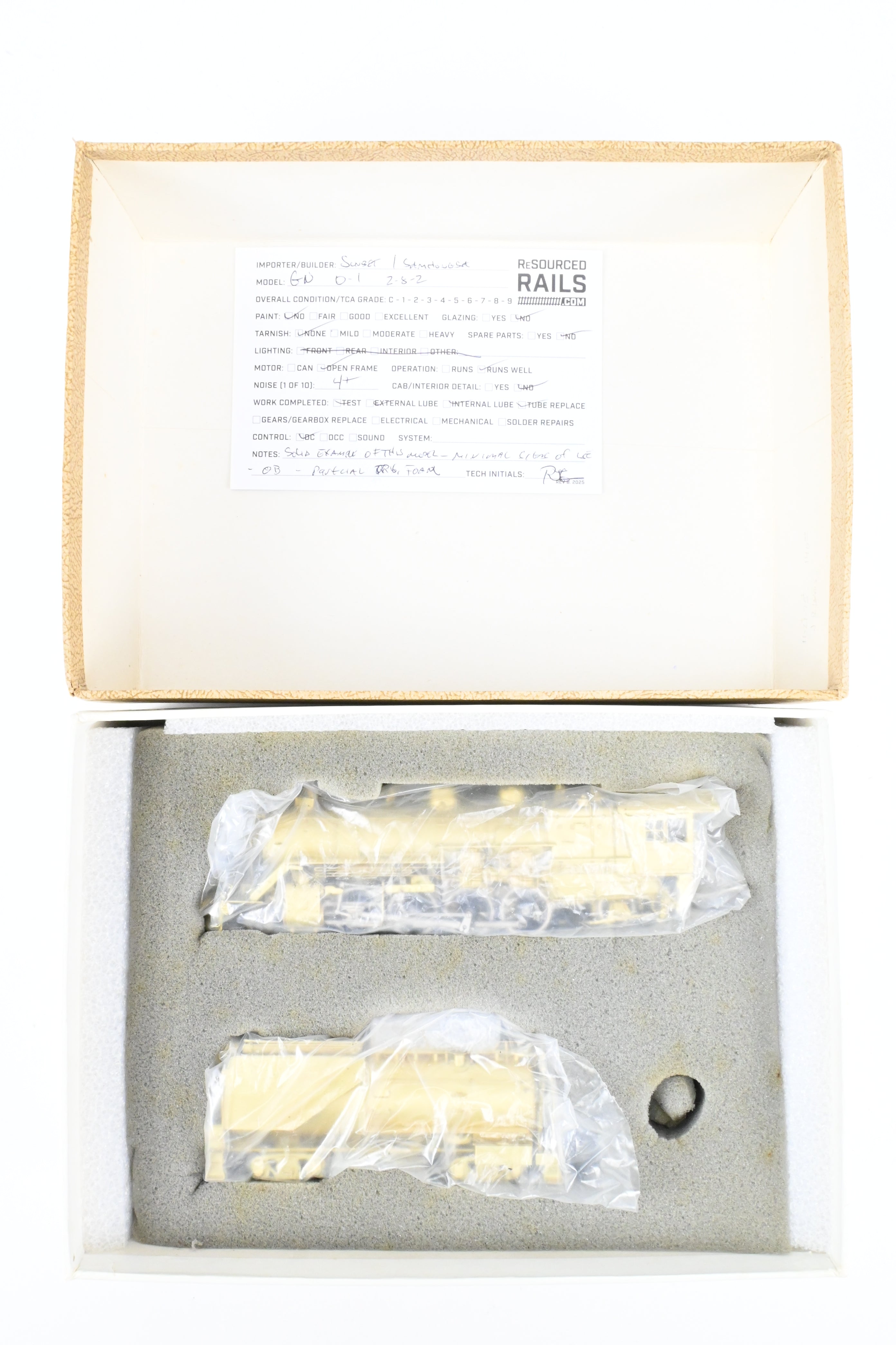 HO Scale Brass Sunset Models Great Northern 2-8-2 Class O-1 Model Train Set