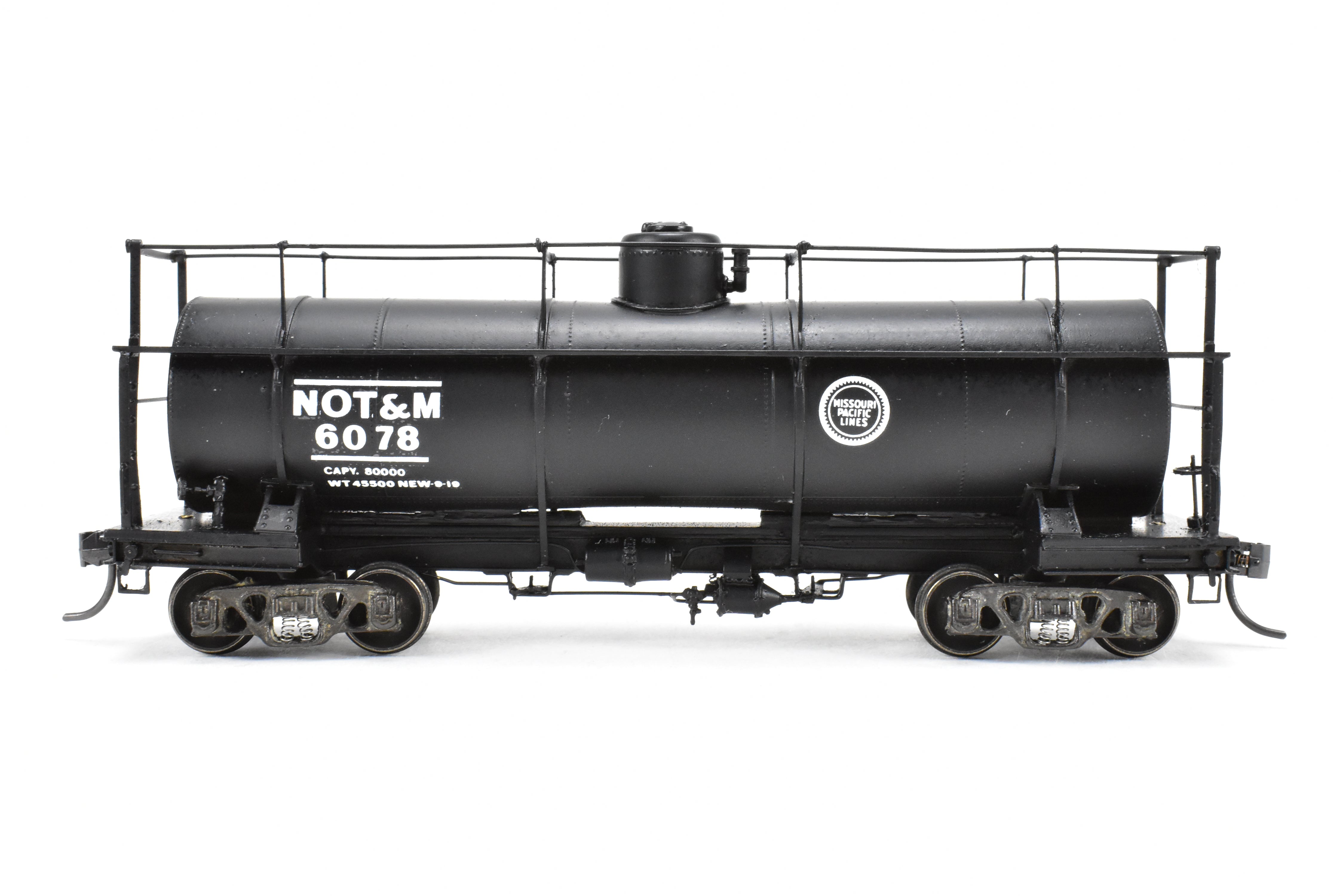 HO Brass NWSL - Professionally Painted Missouri Pacific Tank Car No. 6078
