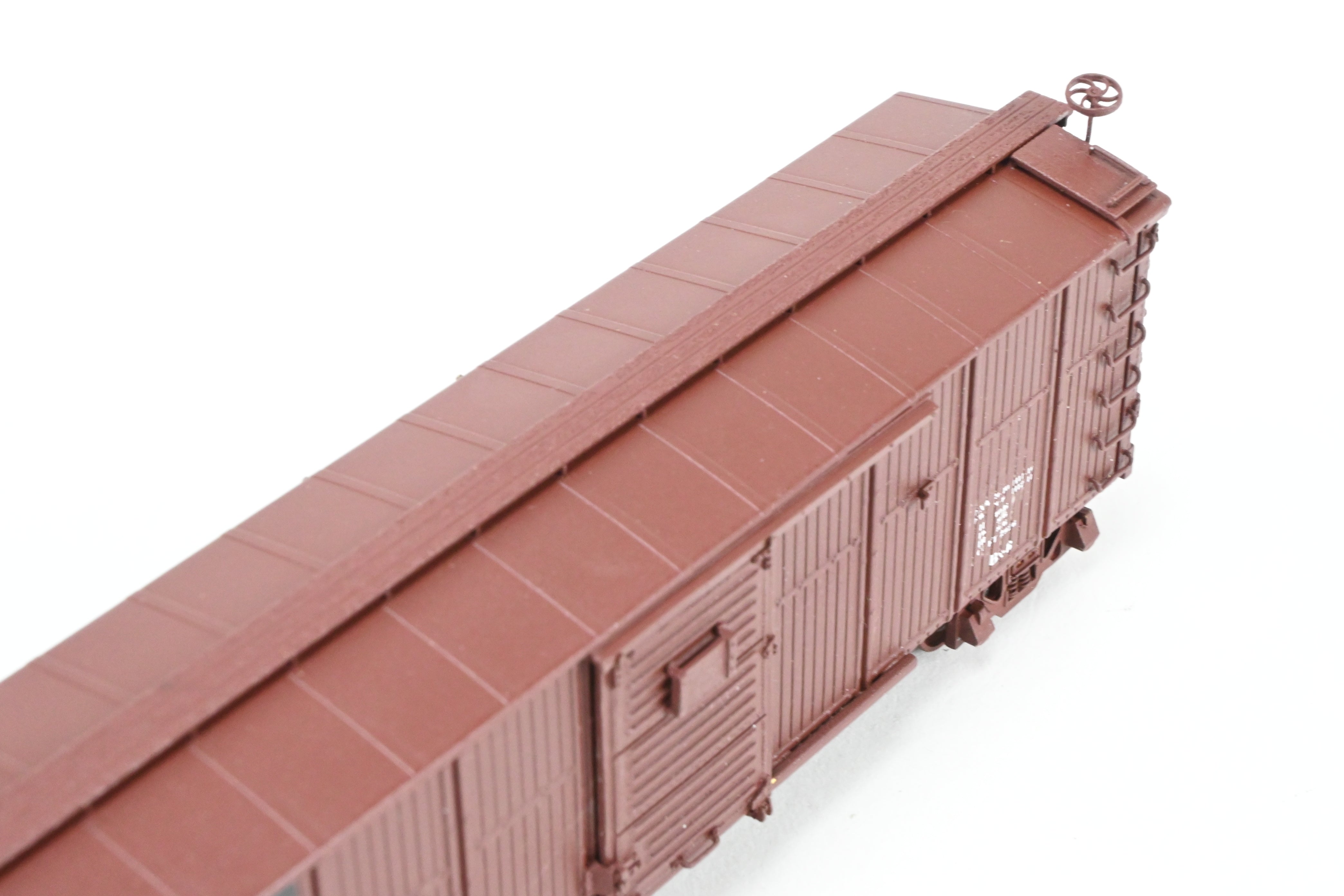 HO Scale Brass Model of Pecos River Brass ATSF - Santa Fe Bx - 6 Boxcar with CP Number 120116