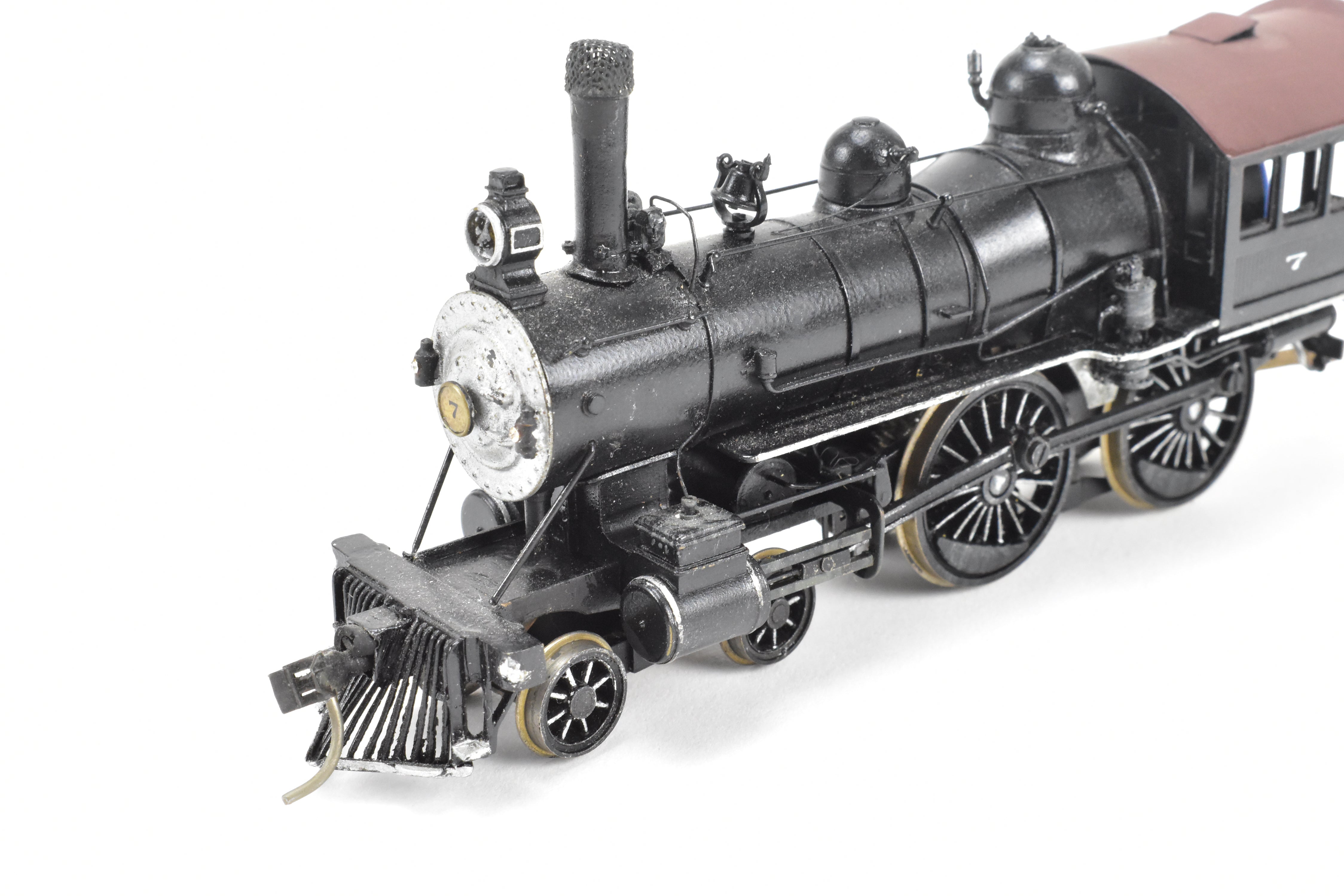 HO Scale Brass LMB NYC - New York Central Buchanan Style 4-4-0 CP Fictional Railroad Model in Red Color