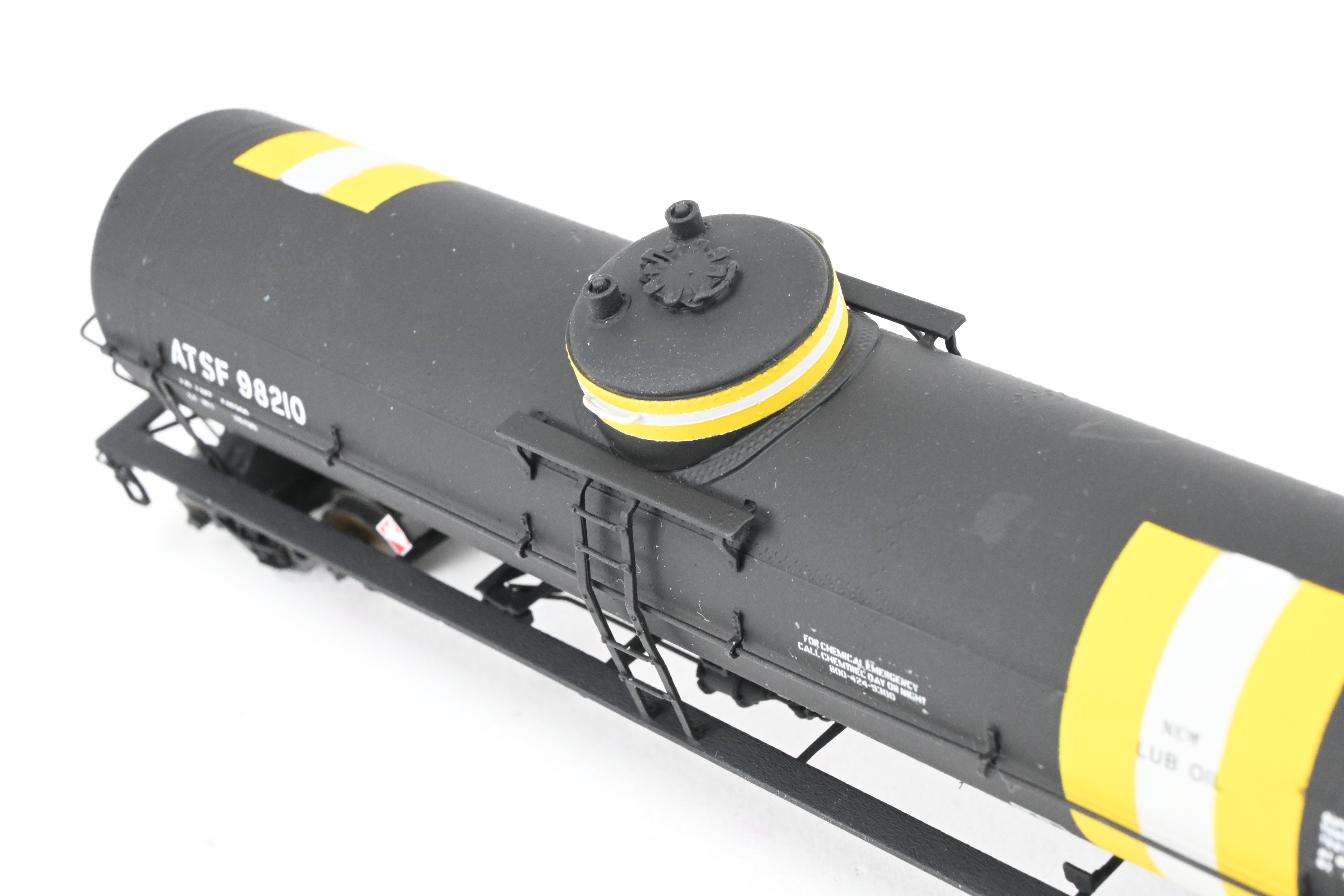 High - Quality HO Scale Brass Pecos River Brass ATSF - Santa Fe Tk - M Tank Car with CP Number 98210