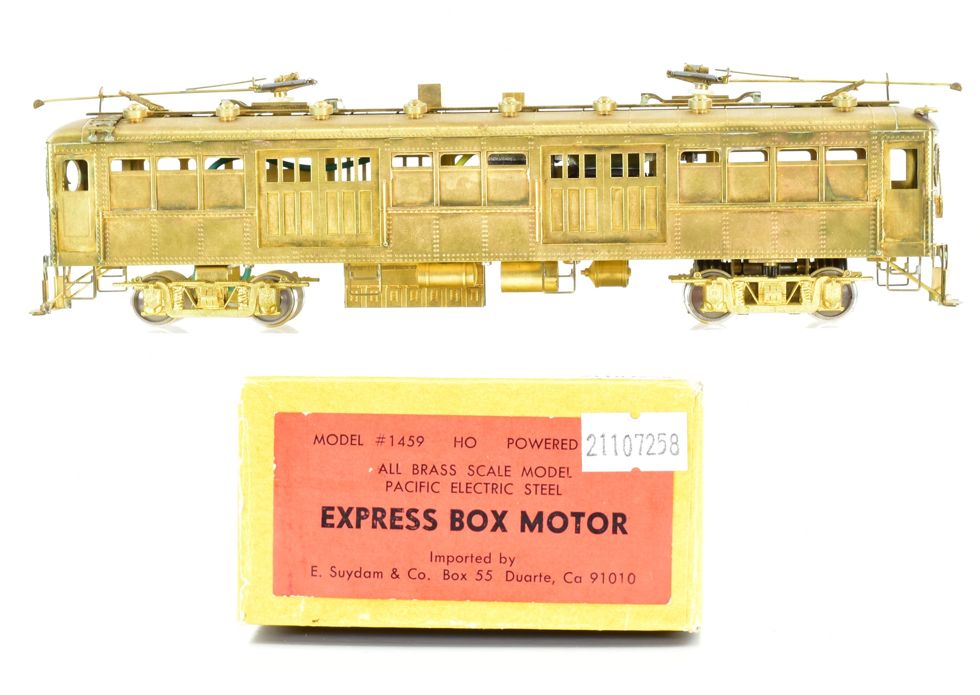 HO Scale Brass Suydam Pacific Electric Express Box Motor Model