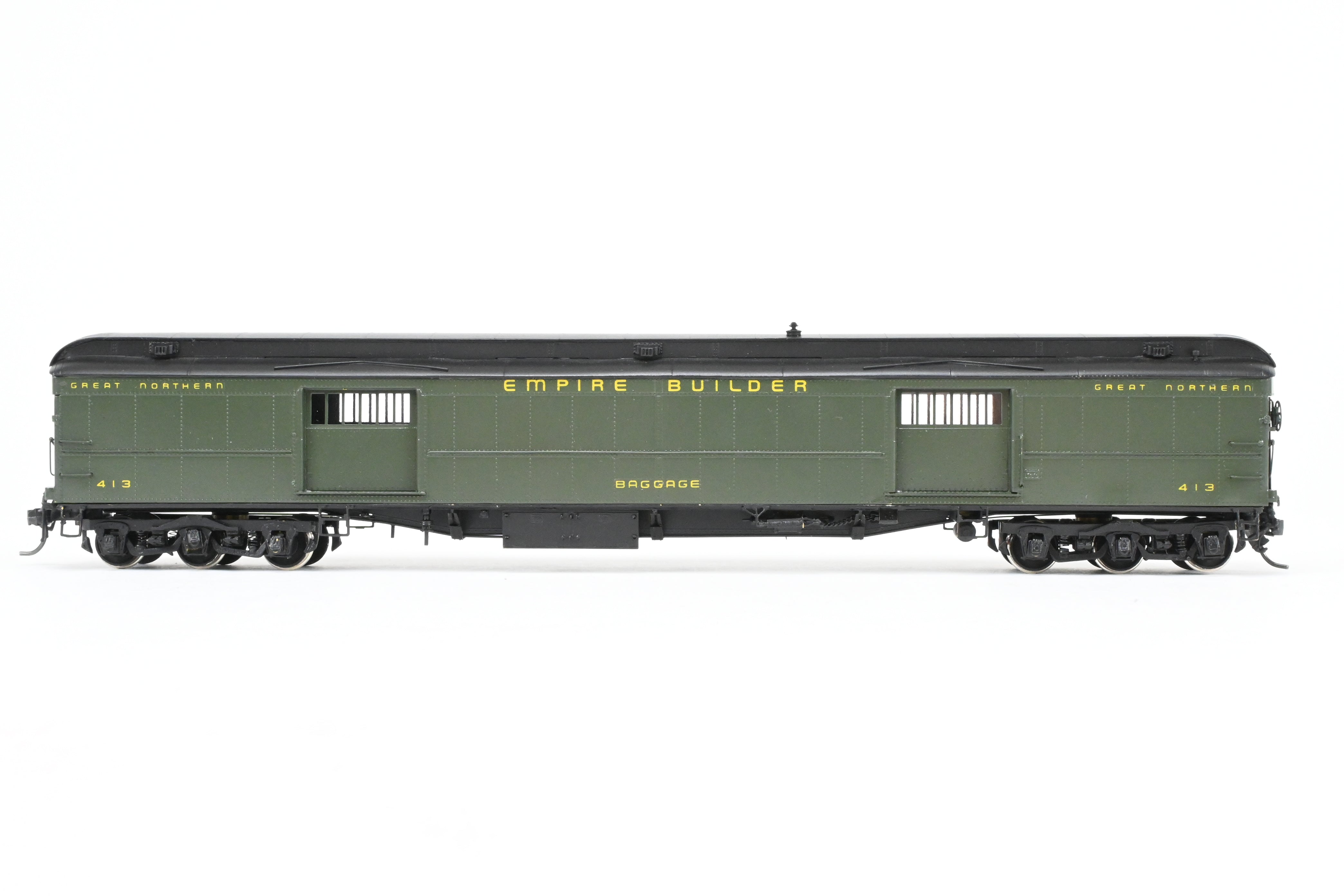 HO Brass Oriental Limited GN - Custom Painted Great Northern HW Baggage Car #413