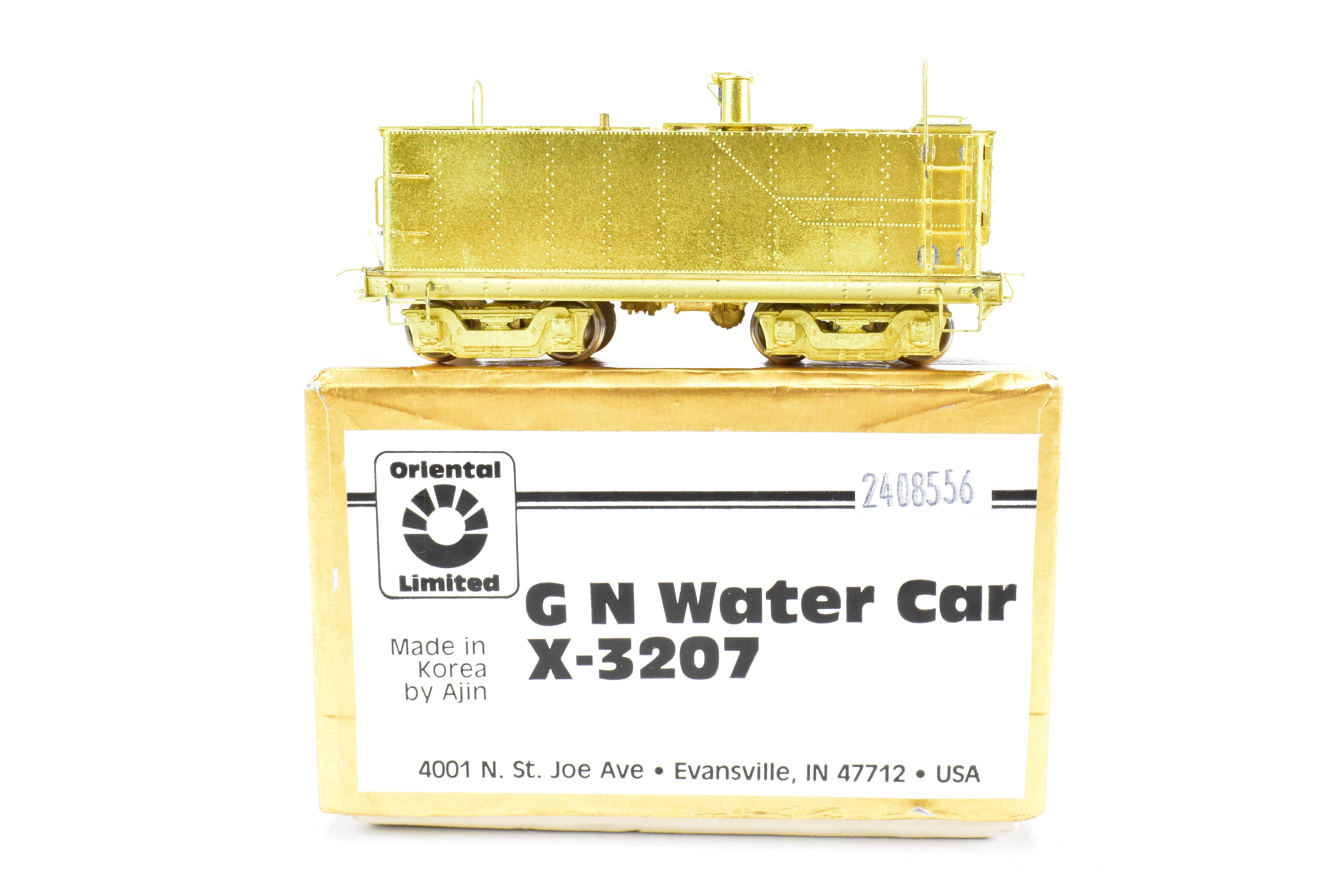 HO Brass Oriental Limited GN Great Northern Water Car X3207 - 1987 Model