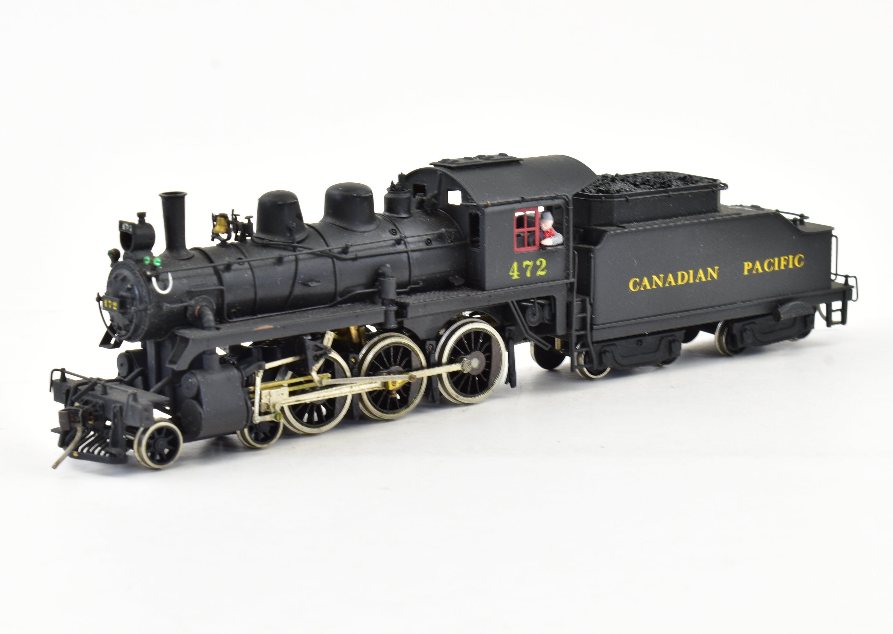 Custom Painted HO Brass Pacific Pike CPR Canadian Pacific Railway D4G 4-6-0 Model