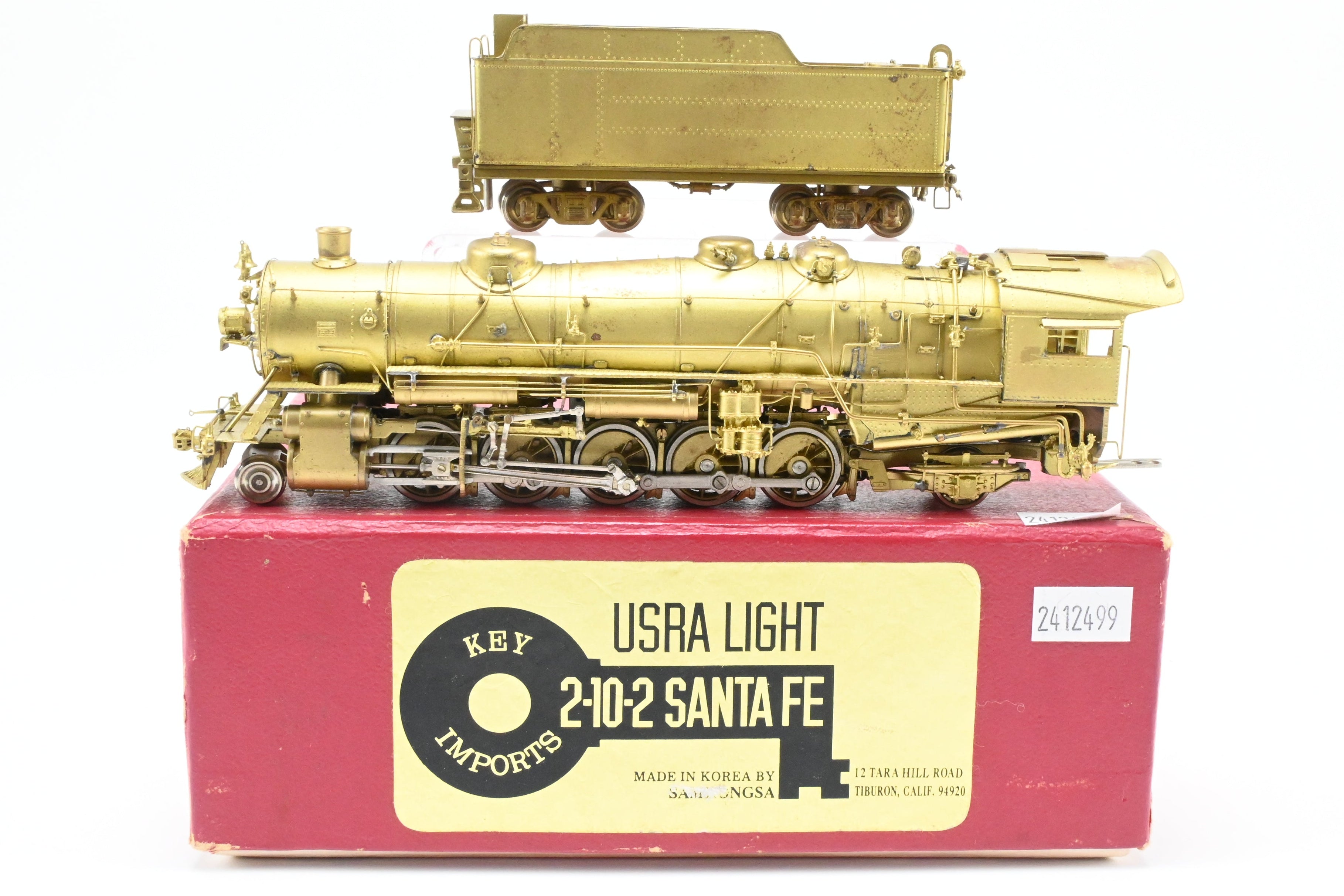 USRA Light 2-10-2 HO Brass Key Imports from the United States Railway Administration