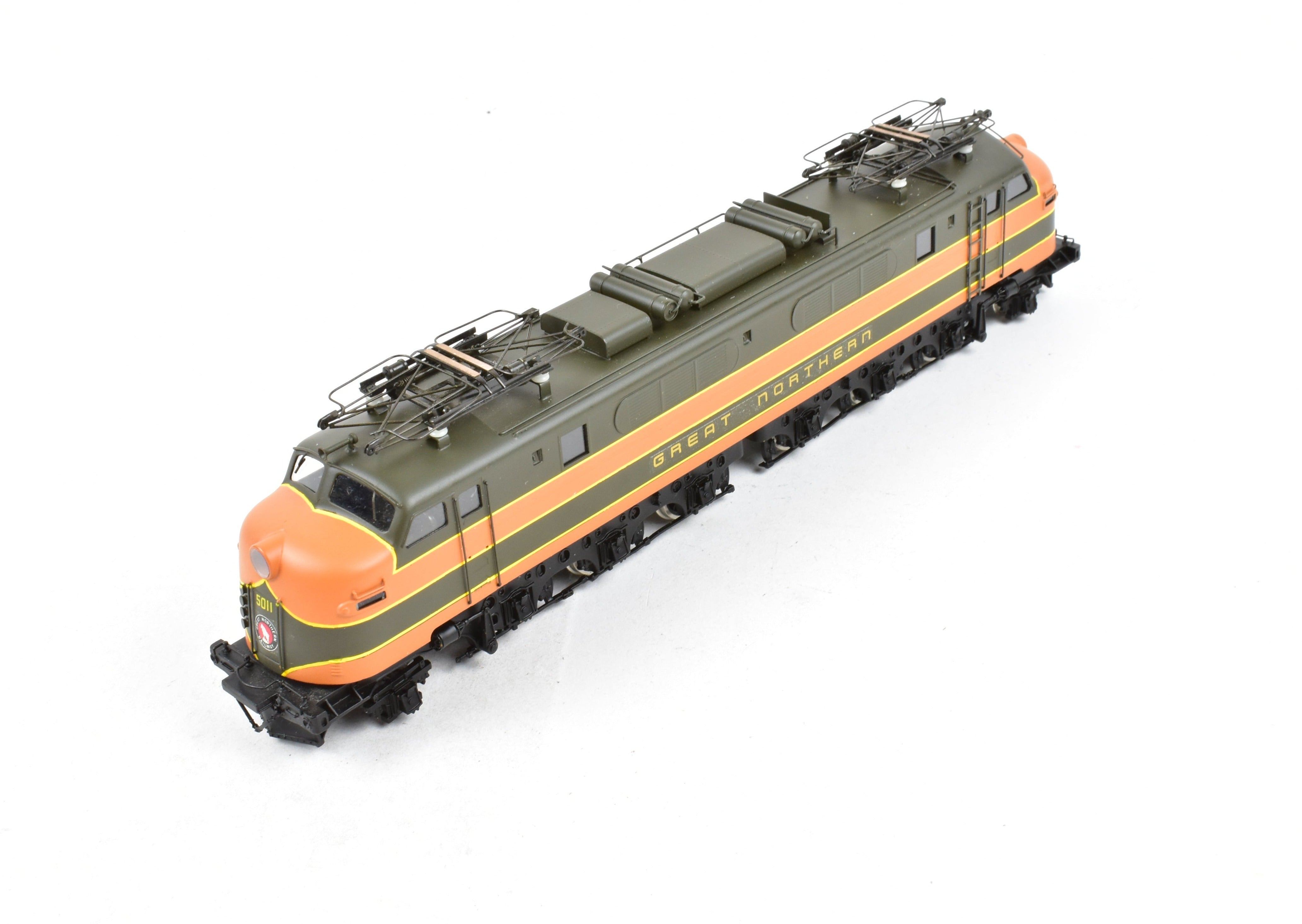 HO Scale Custom Brass Great Northern Class Y - 1 FT Electric Locomotive, Factory - Painted and Professionally Crafted by Kumata in Japan