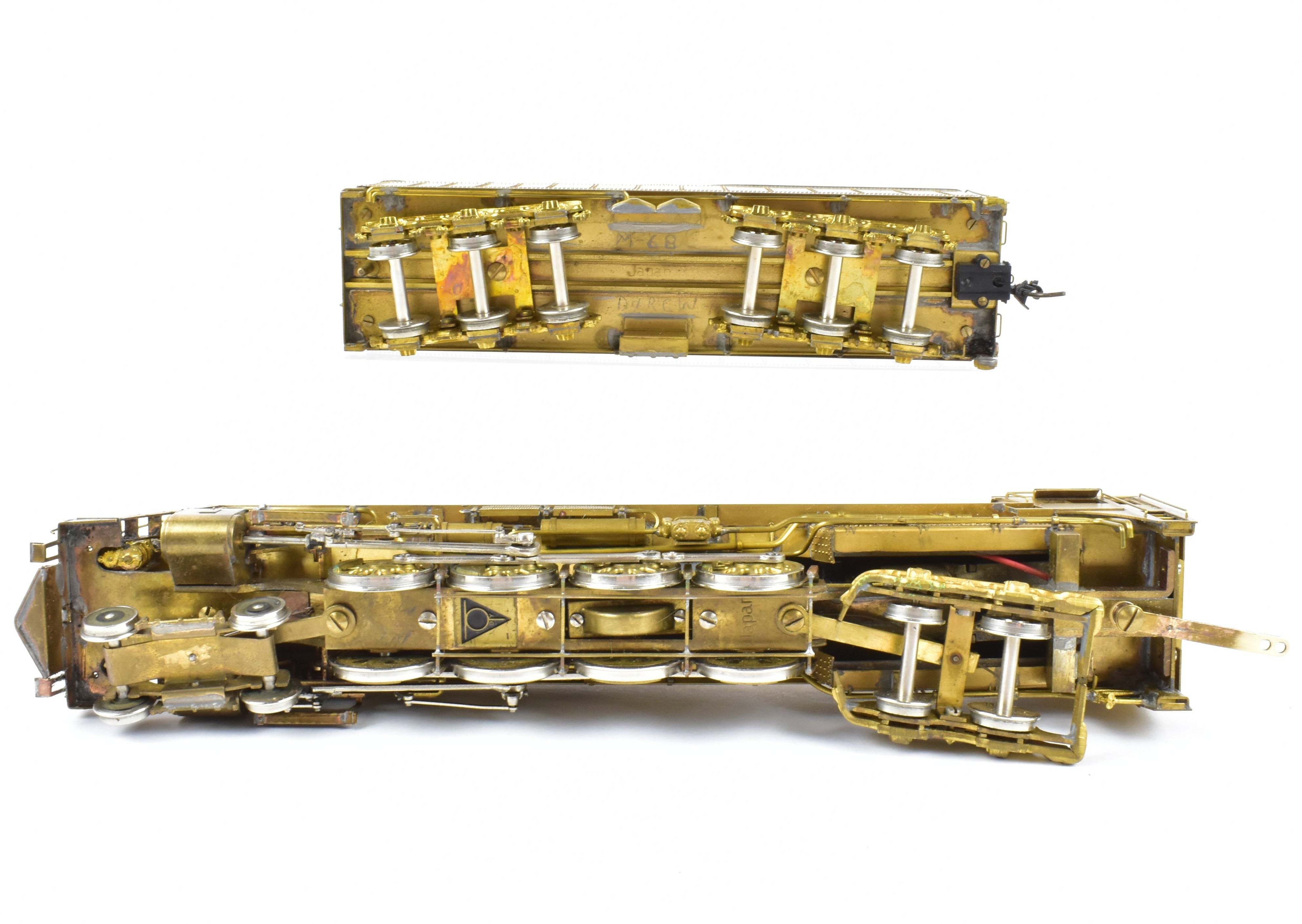 High - Quality HO Scale Brass Pacific Fast Mail Model - Toby's Denver & Rio Grande Western 4 - 8 - 4 Class M - 68 Steam Locomotive in ReBoxx Packaging